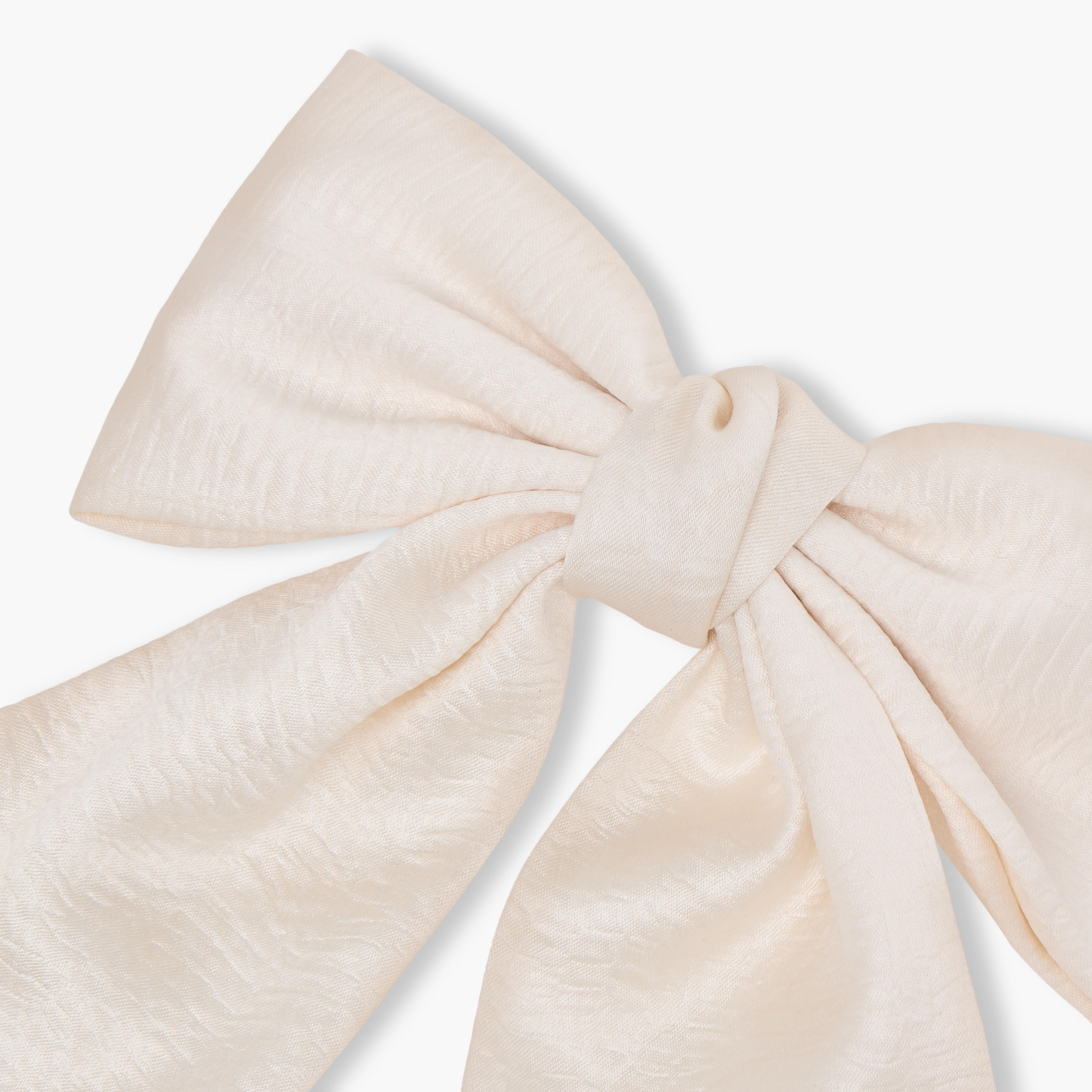 Textured Bow Barrette Hair Clip-women-hairaccessories-image-3