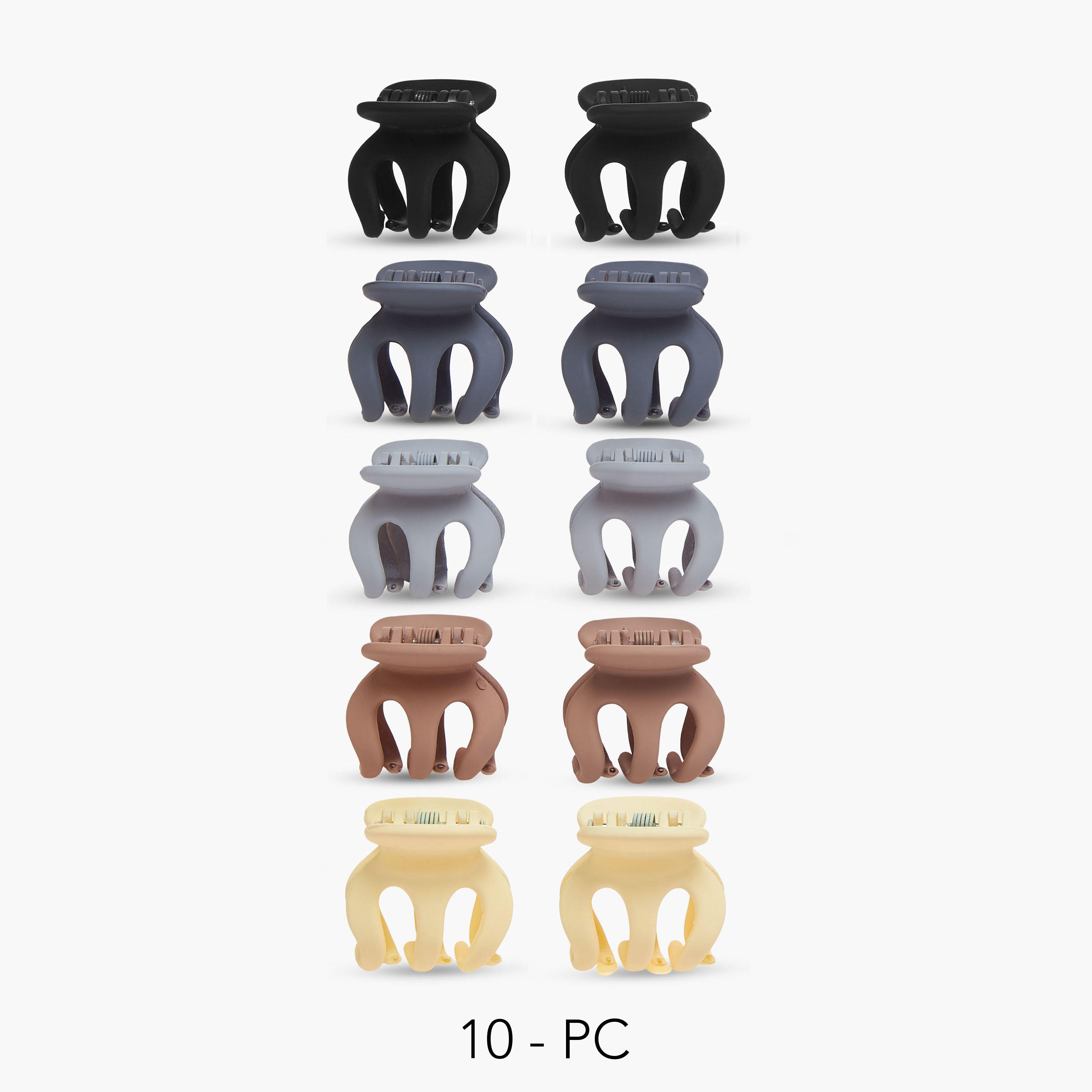 طقم مشابك شعر أخطبوط عدد 10 من جلوو-women-hairaccessories-image-1