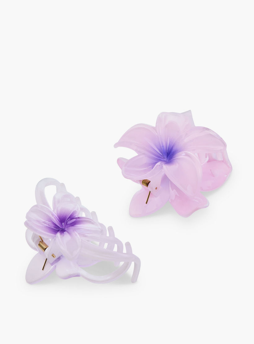 Set of 2 - Gloo Flower Hair Clamp-women-hairaccessories-clamps-image-4