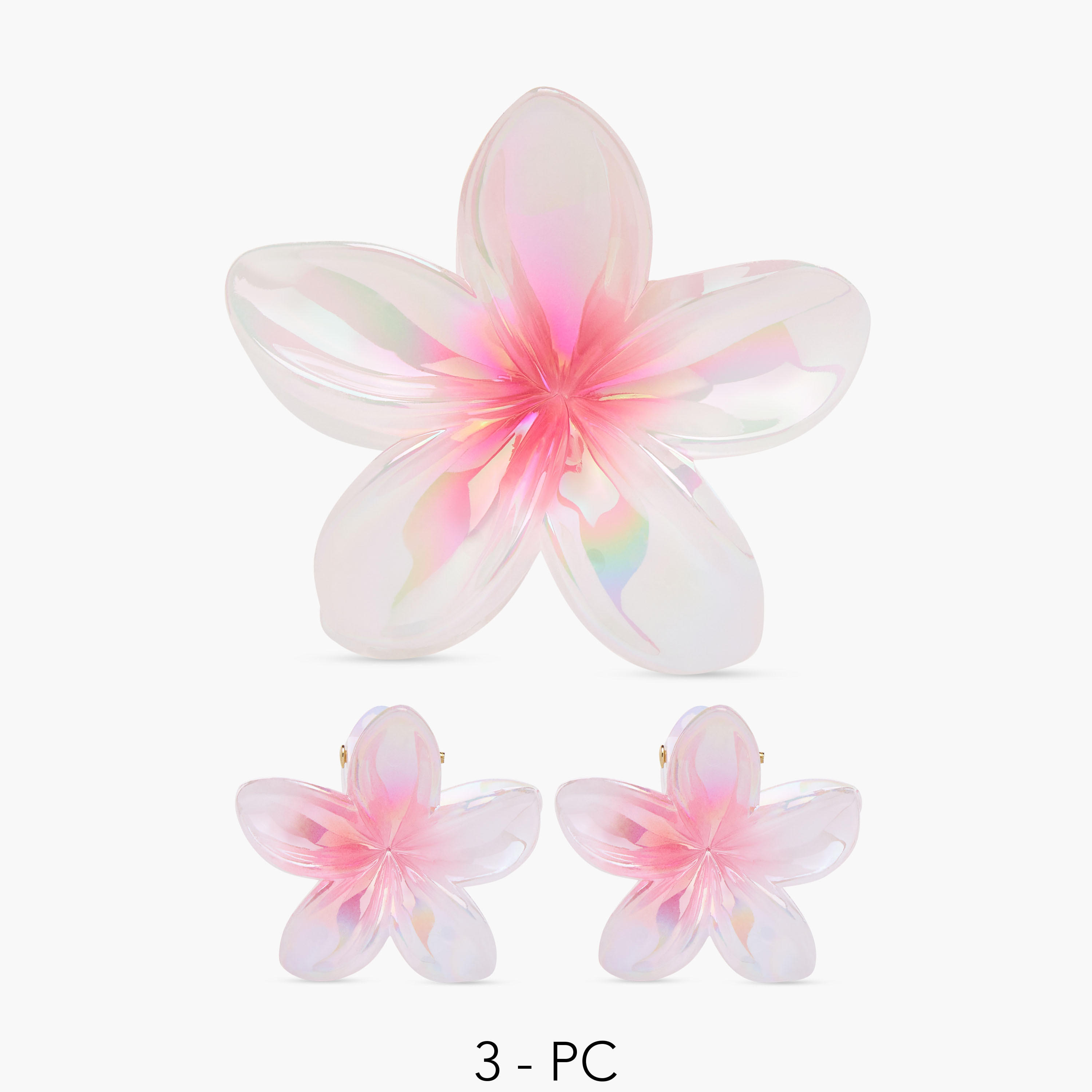 Set of 3 - Gloo Flower Hair Clamps-women-hairaccessories-clamps-image-1