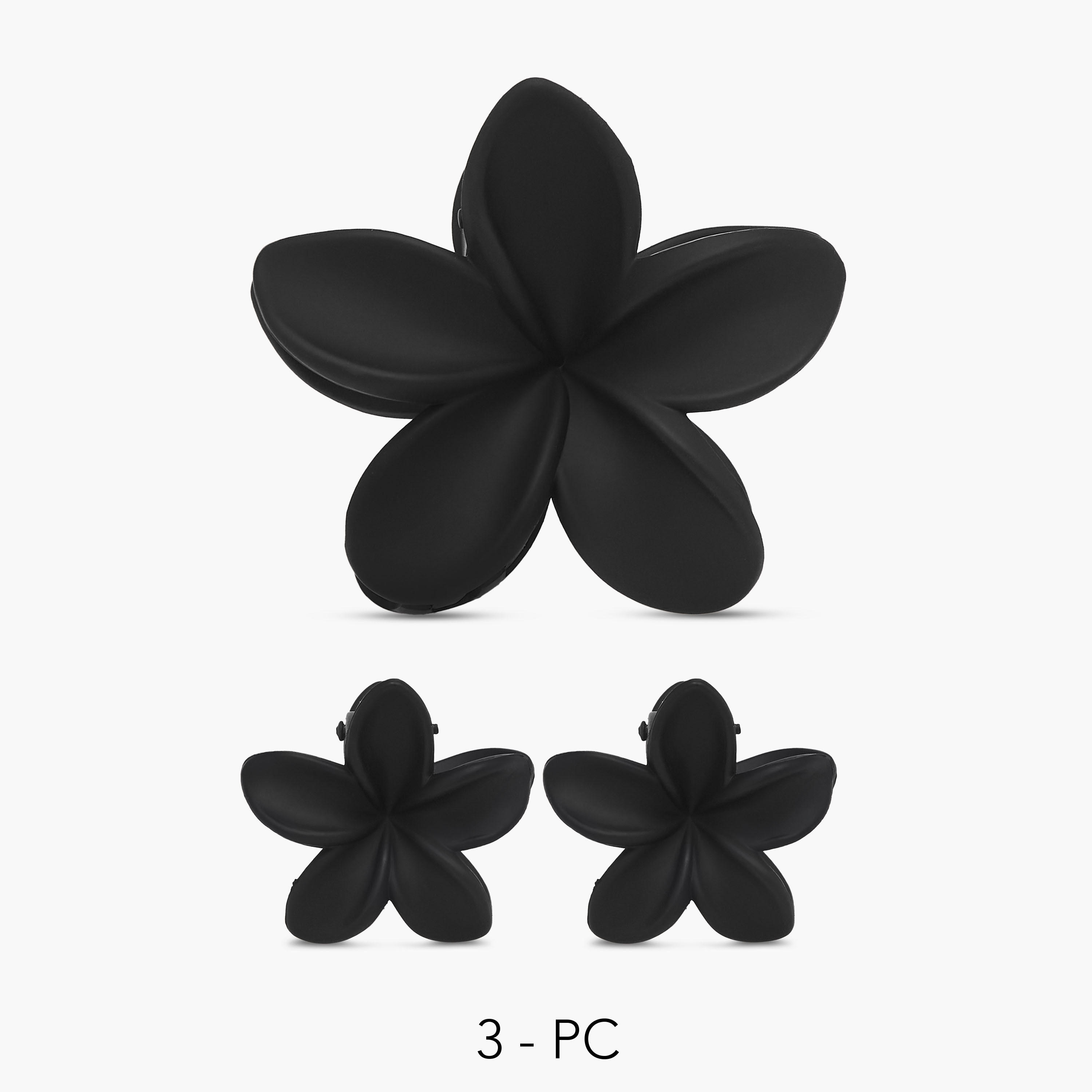 Set of 3 - Gloo Flower Hair Clamp-women-hairaccessories-clamps-image-1