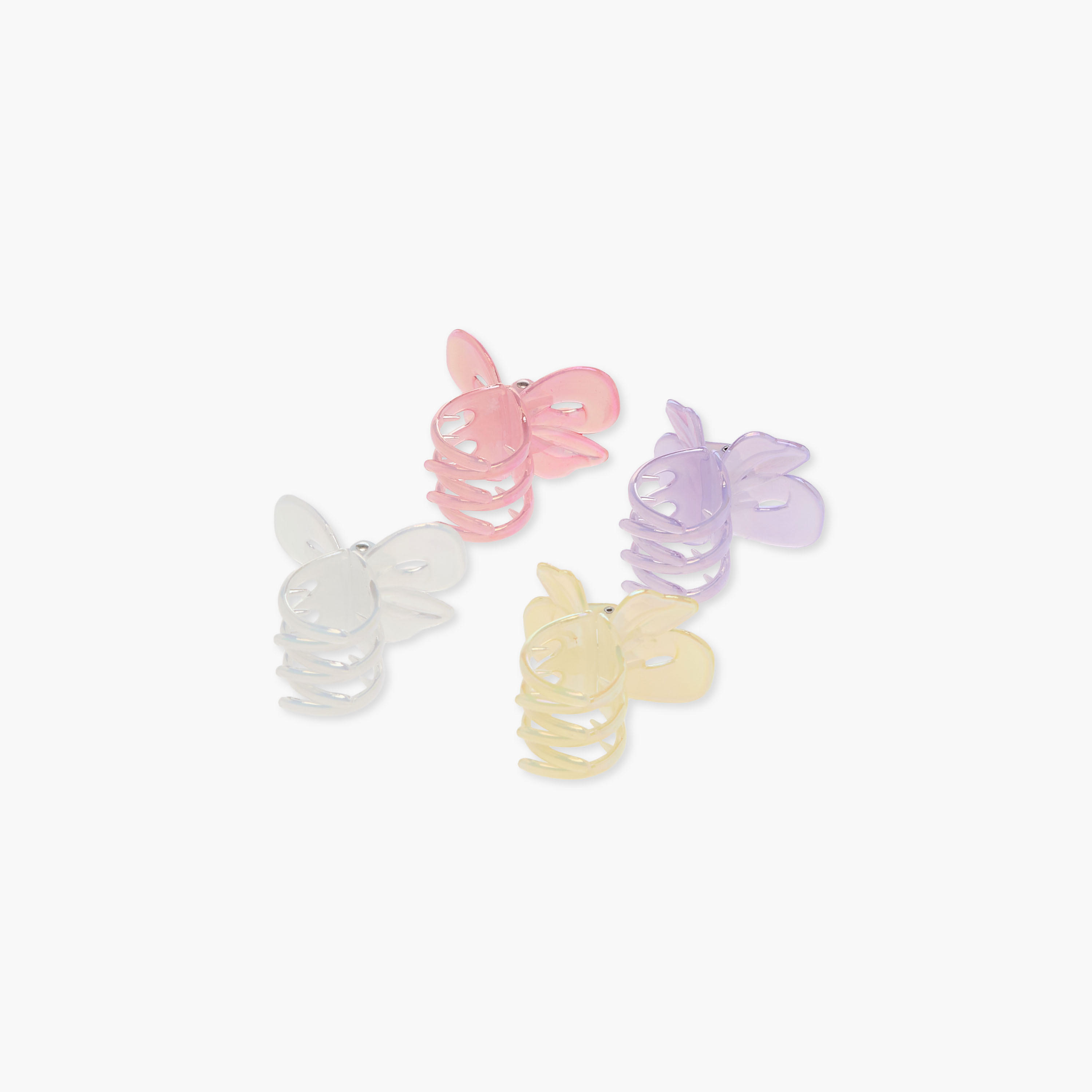 مشابك شعر بتصميم فراشة من جلو - طقم 4 قطع-women-hairaccessories-clamps-image-7