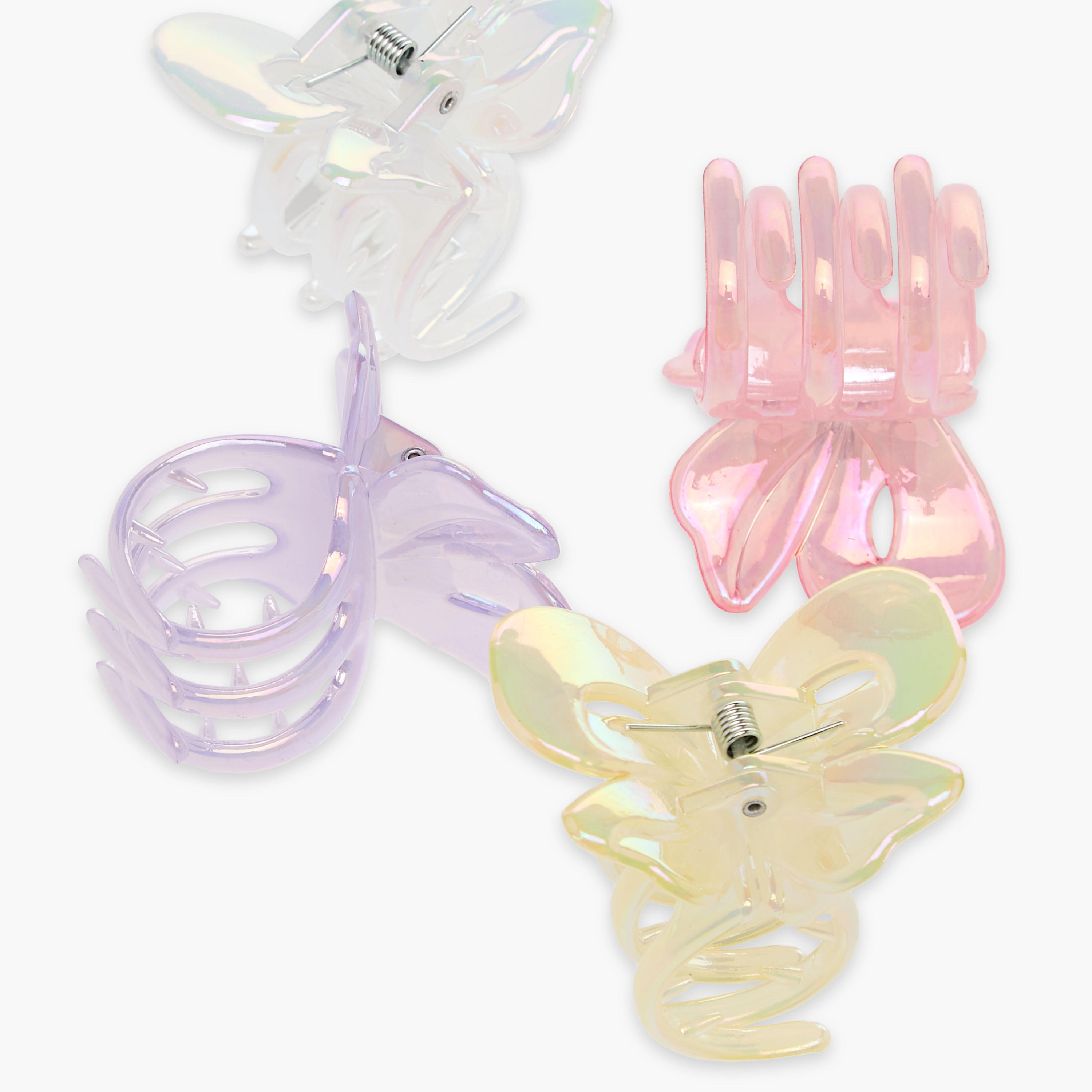 مشابك شعر بتصميم فراشة من جلو - طقم 4 قطع-women-hairaccessories-clamps-image-8