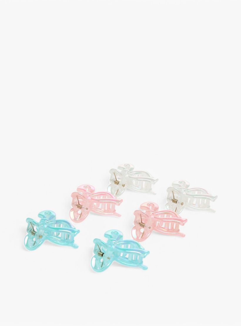 طقم مشابك شعر بتصميم فيونكة عدد 6-women-hairaccessories-clamps-image-5