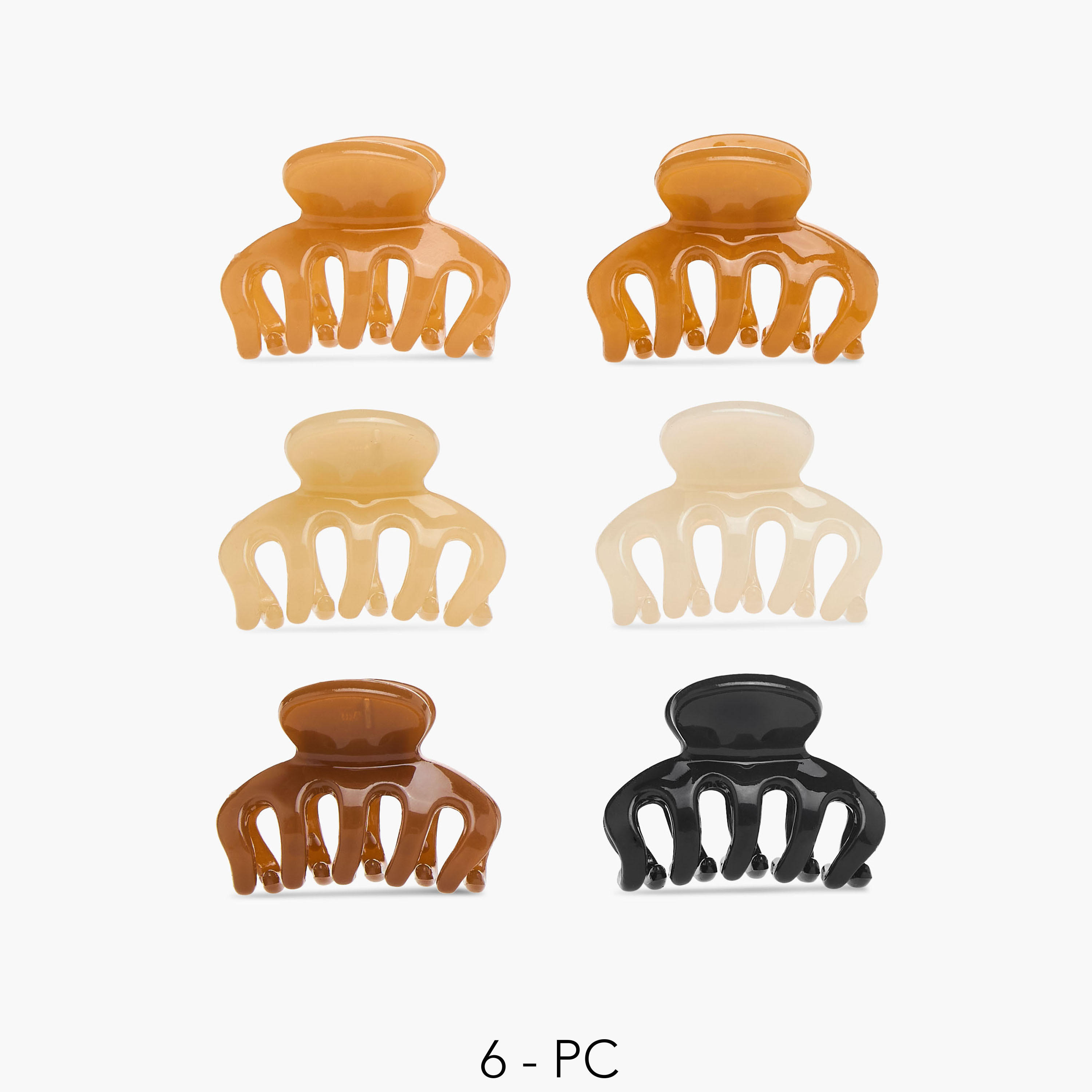 طقم مشابك شعر عدد 6 من جلوو-women-hairaccessories-clamps-image-1