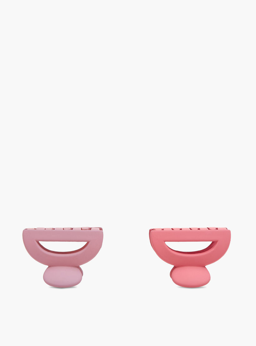 طقم مشابك شعر بتفاصيل مفرغة عدد 6 من جلوو-women-hairaccessories-image-2