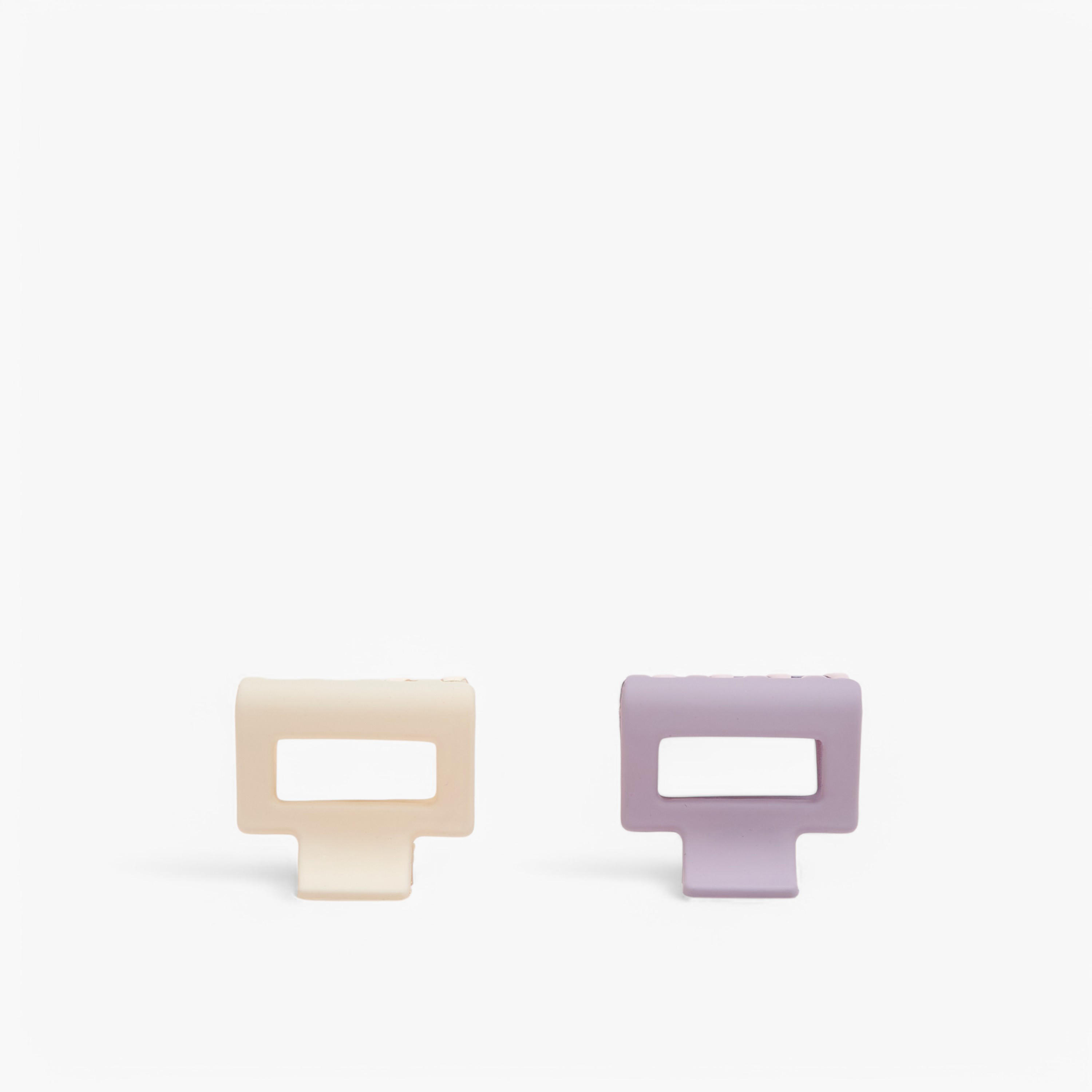 طقم مشابك شعر بتفاصيل مفرغة عدد 6 من جلوو-women-hairaccessories-clamps-image-2