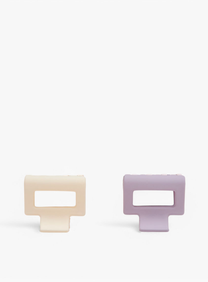 طقم مشابك شعر بتفاصيل مفرغة عدد 6 من جلوو-women-hairaccessories-clamps-image-2