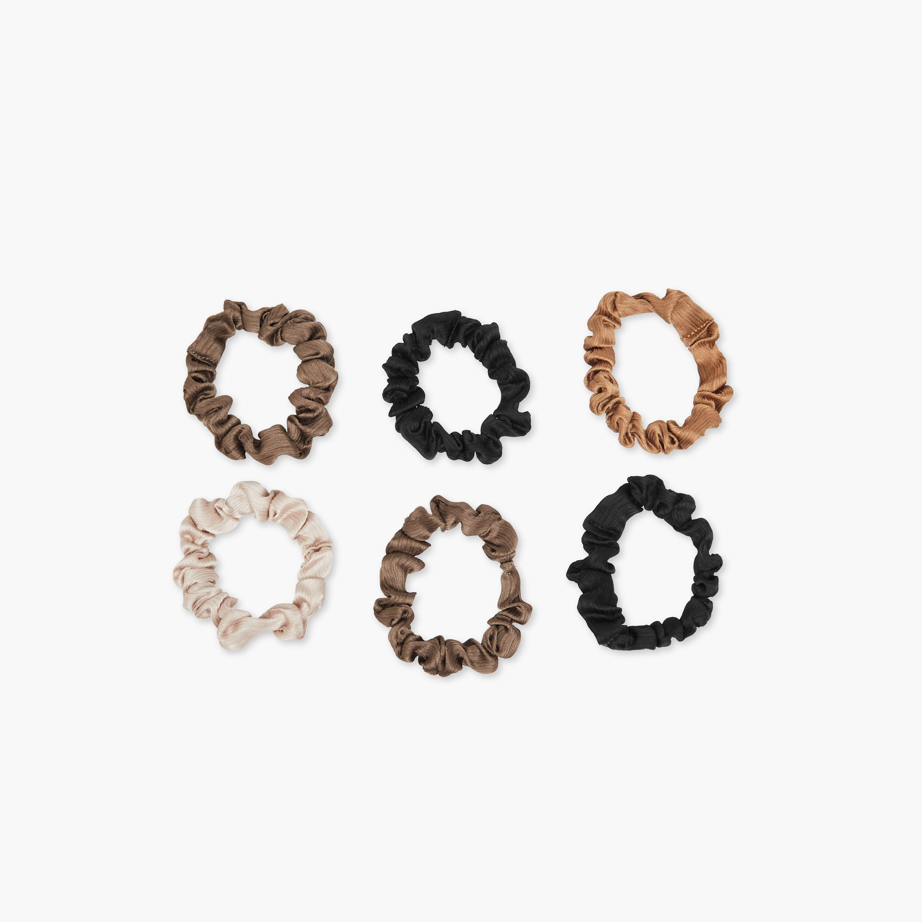ربطات سكرانشي مطاطية - طقم 6 قطع-women-hairaccessories-scrunchies-image-2