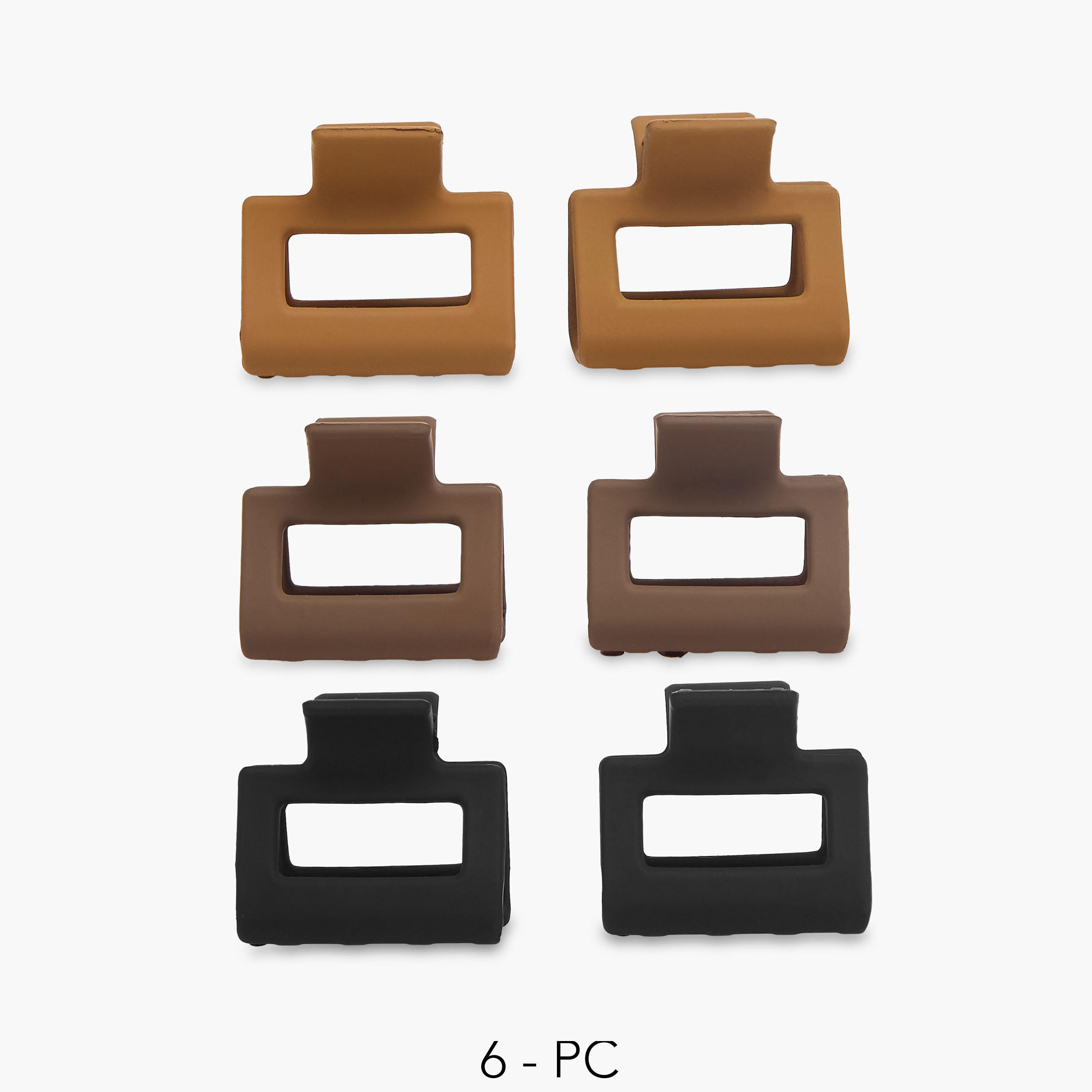 Set of 6 - Gloo Assorted Hair Clamps-women-hairaccessories-clamps-image-1