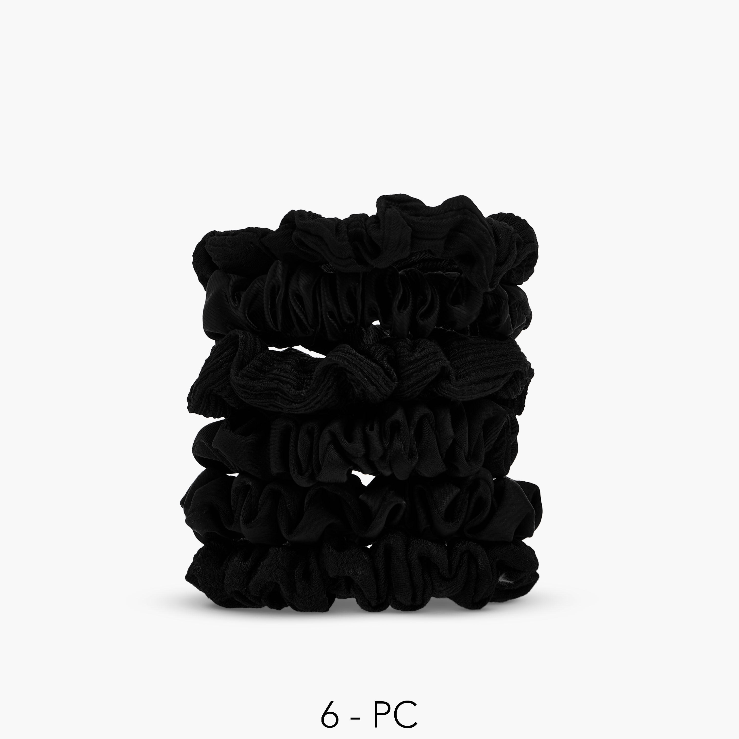 مجمموعة سكرنشي شعر بارزة الملمس عدد 6 من جلوو-women-hairaccessories-scrunchies-image-1