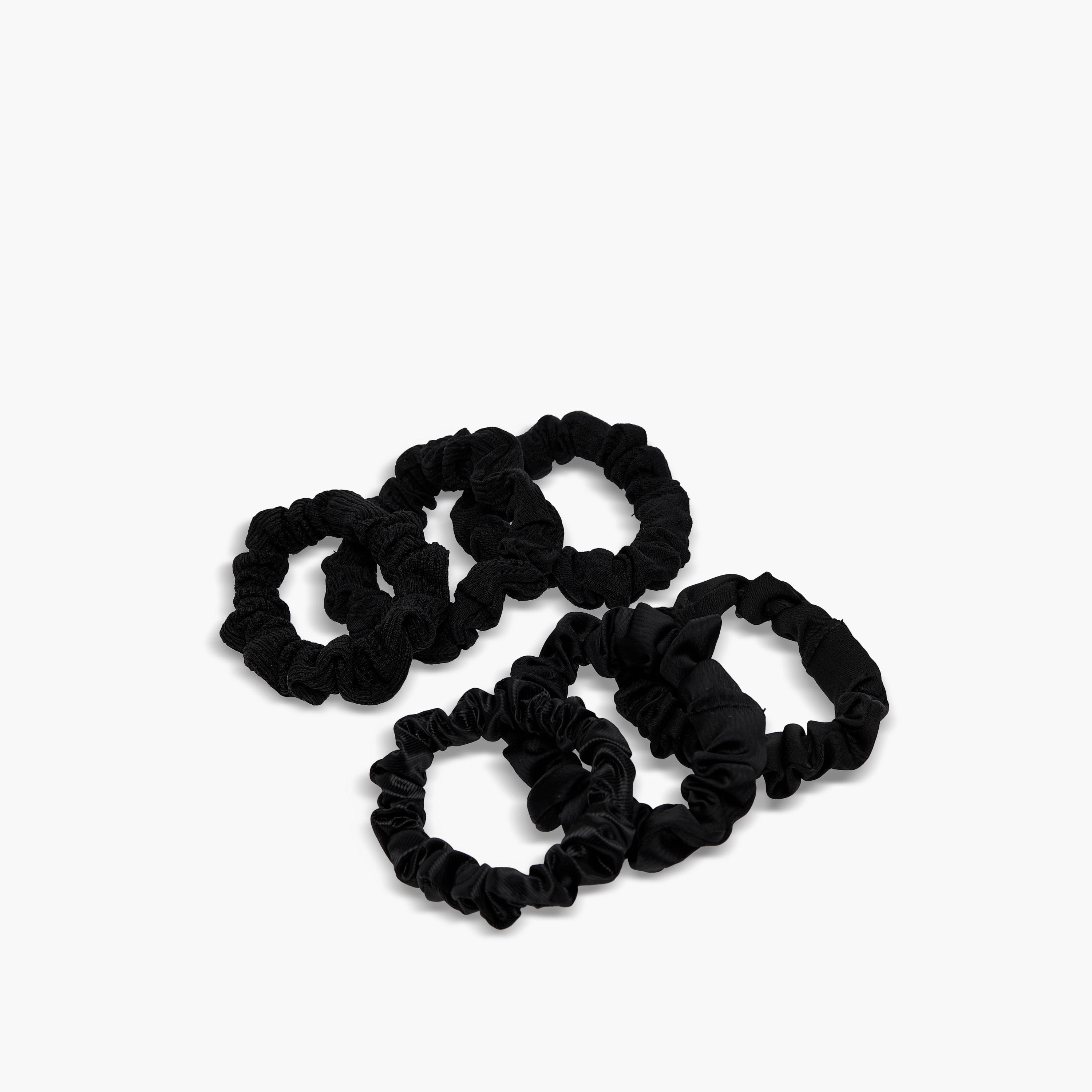 مجمموعة سكرنشي شعر بارزة الملمس عدد 6 من جلوو-women-hairaccessories-scrunchies-image-2
