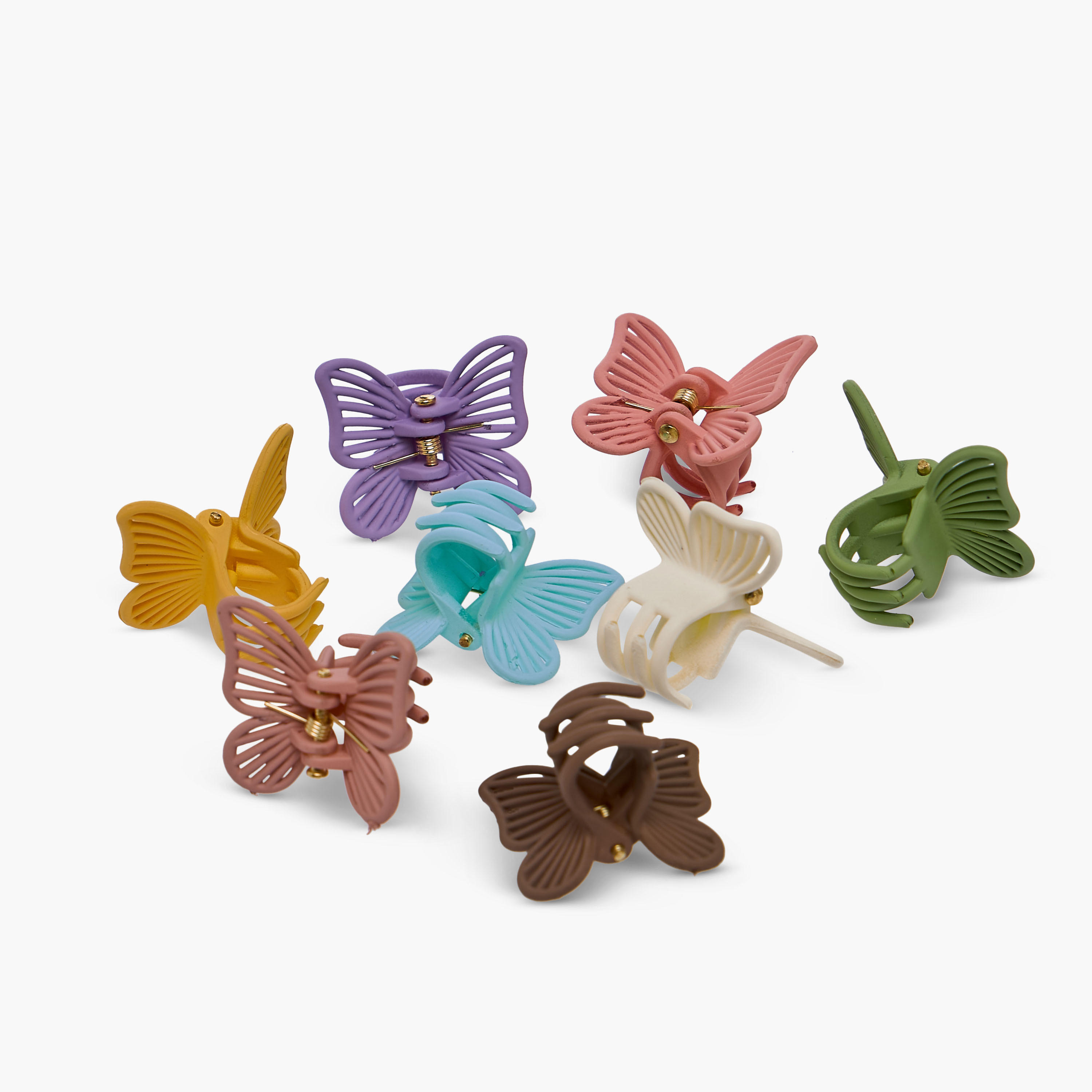 Set of 8 - Butterfly Hair Clamp-women-hairaccessories-clamps-image-7