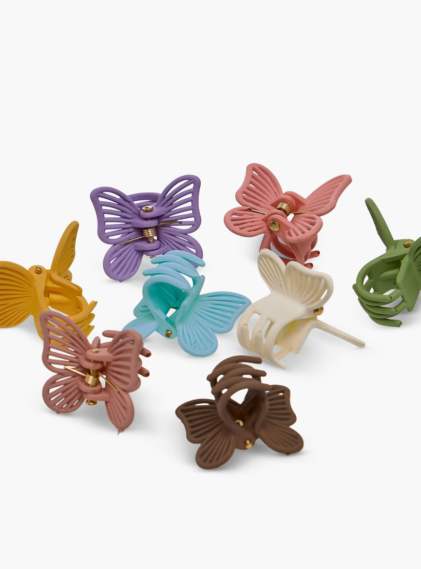 Set of 8 - Butterfly Hair Clamp-women-hairaccessories-clamps-image-7