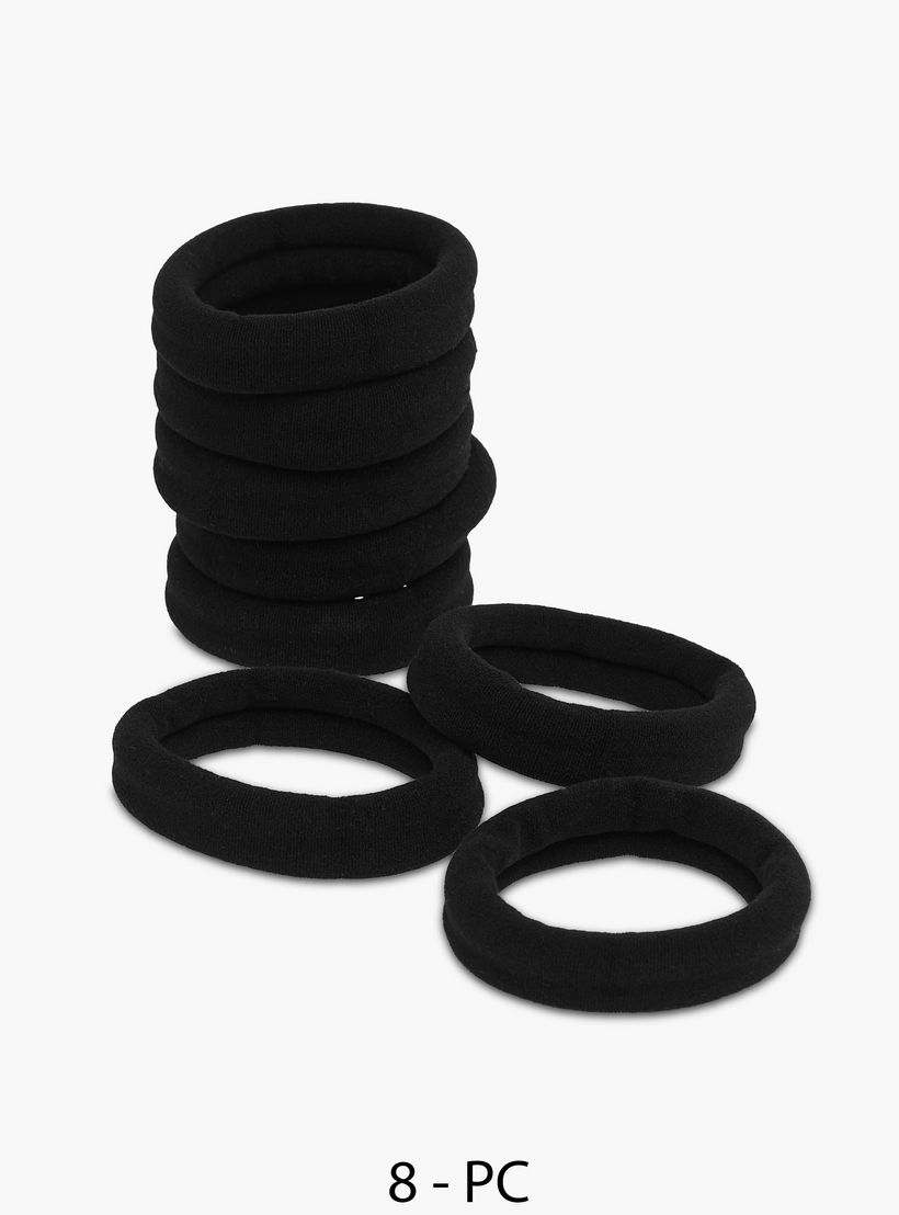 Set of 8 - Textured Hair Tie-women-hairaccessories-scrunchies-image-1