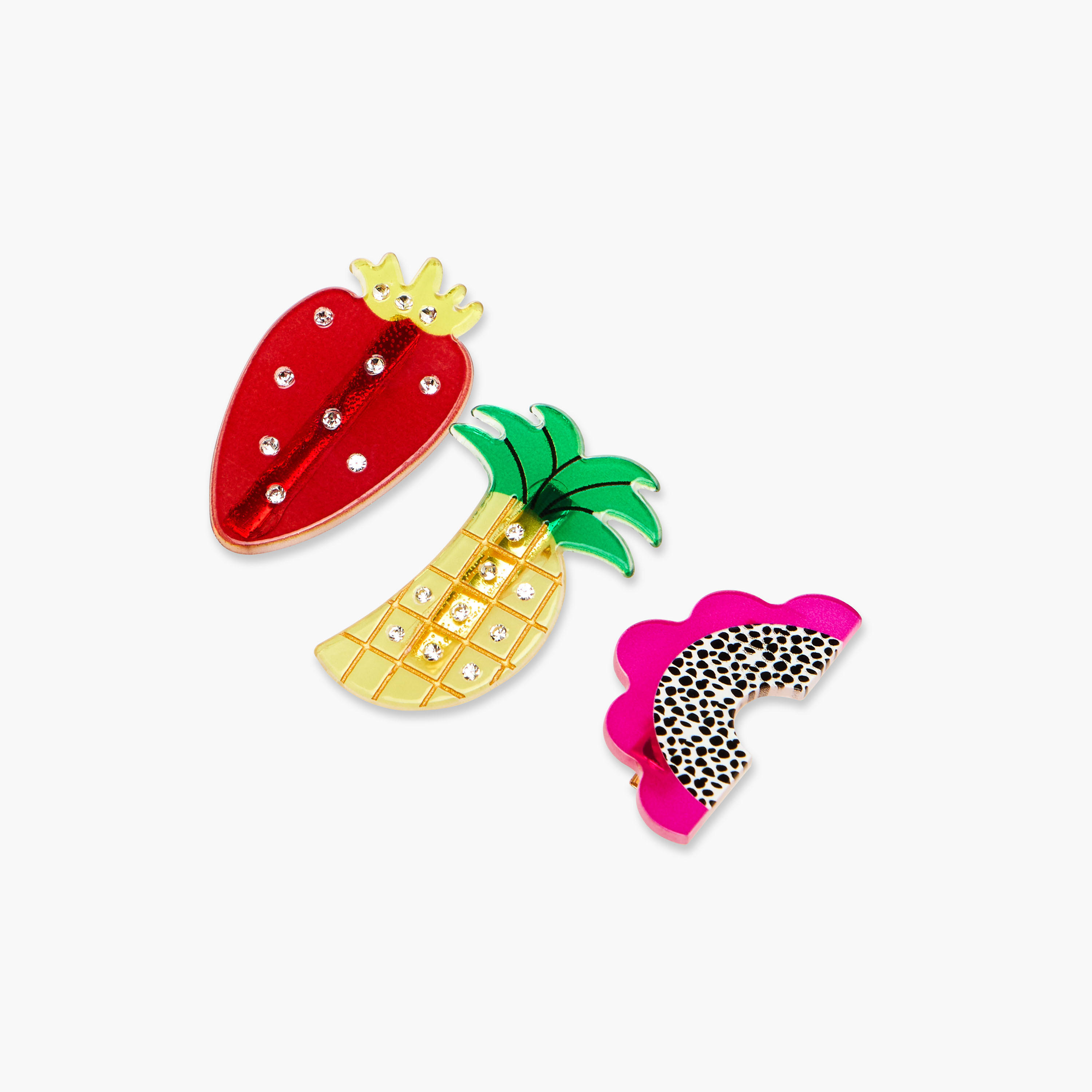 مشبك شعر بتصميم فواكه - طقم من 3 قطع-women-hairaccessories-clips-image-2