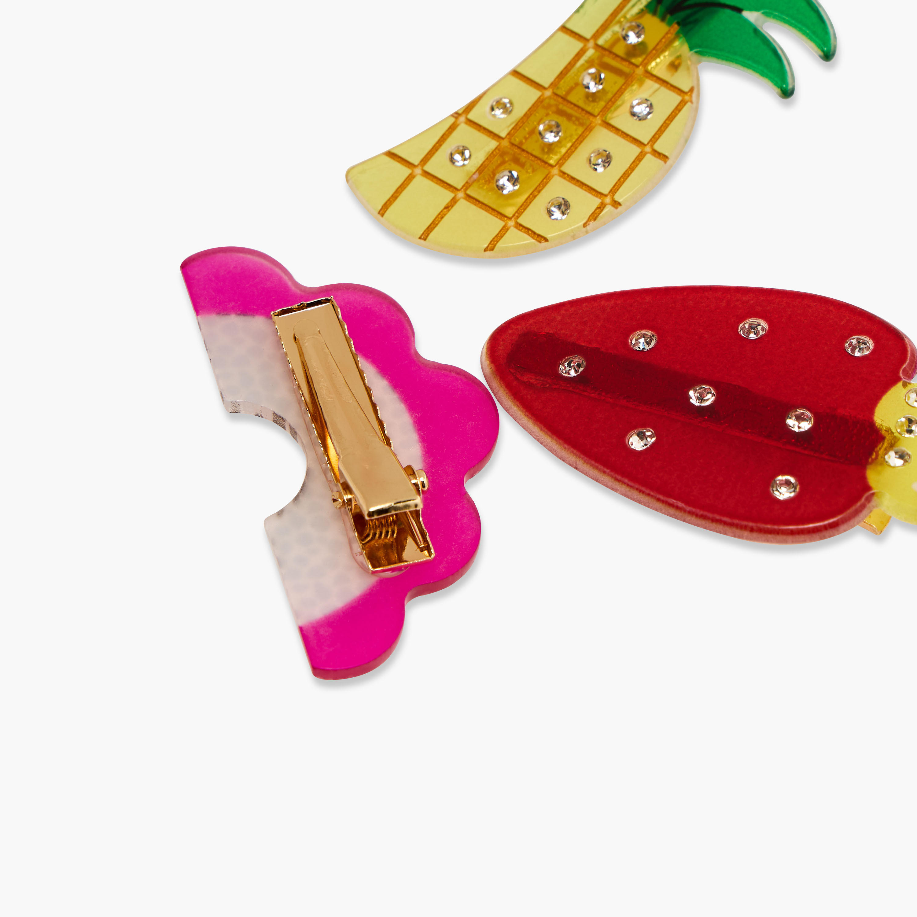 مشبك شعر بتصميم فواكه - طقم من 3 قطع-women-hairaccessories-clips-image-1