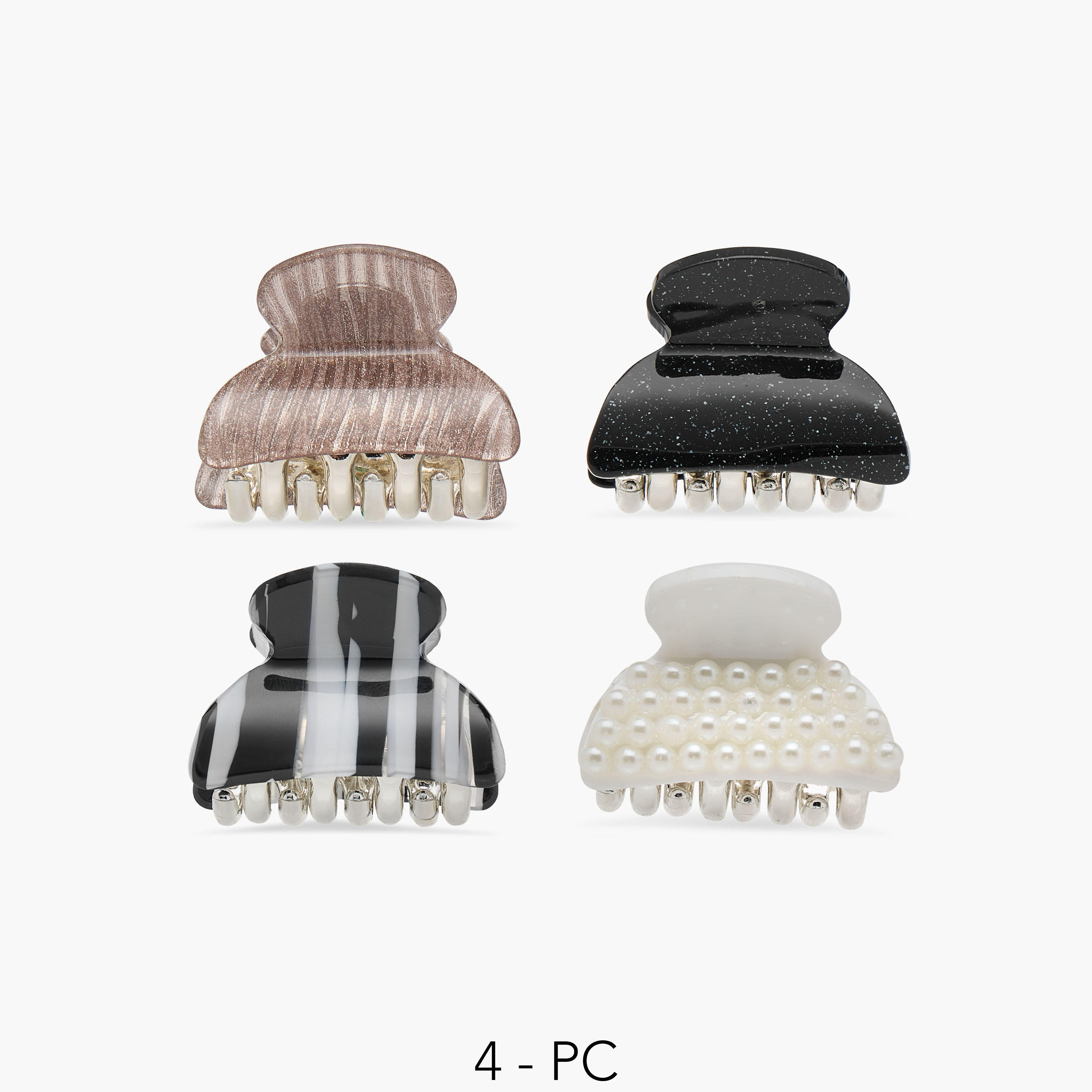 Set of 4 - Assorted Hair Clamp-women-hairaccessories-clamps-image-1