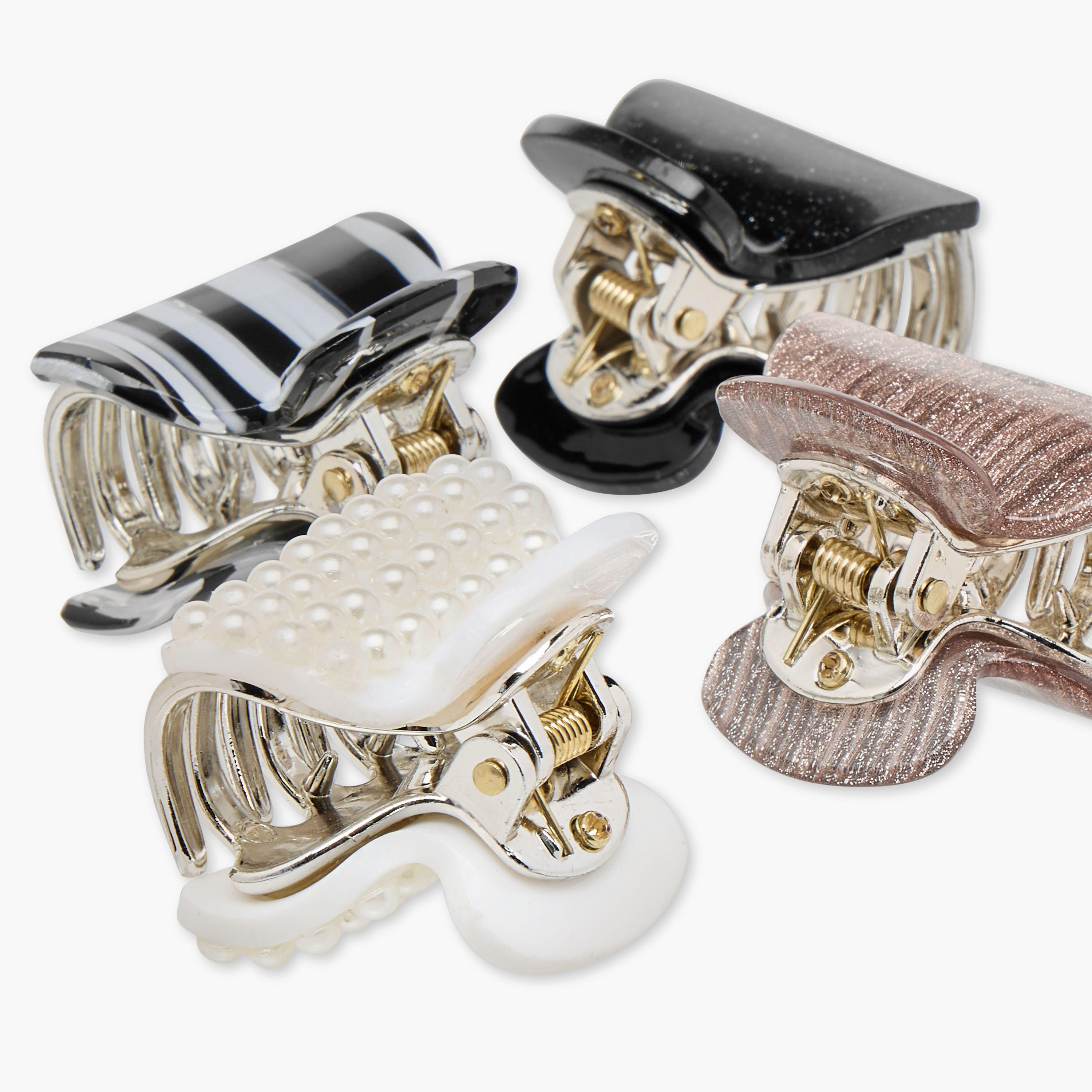 مشابك شعر متنوعة - طقم 4 قطع-women-hairaccessories-clamps-image-1