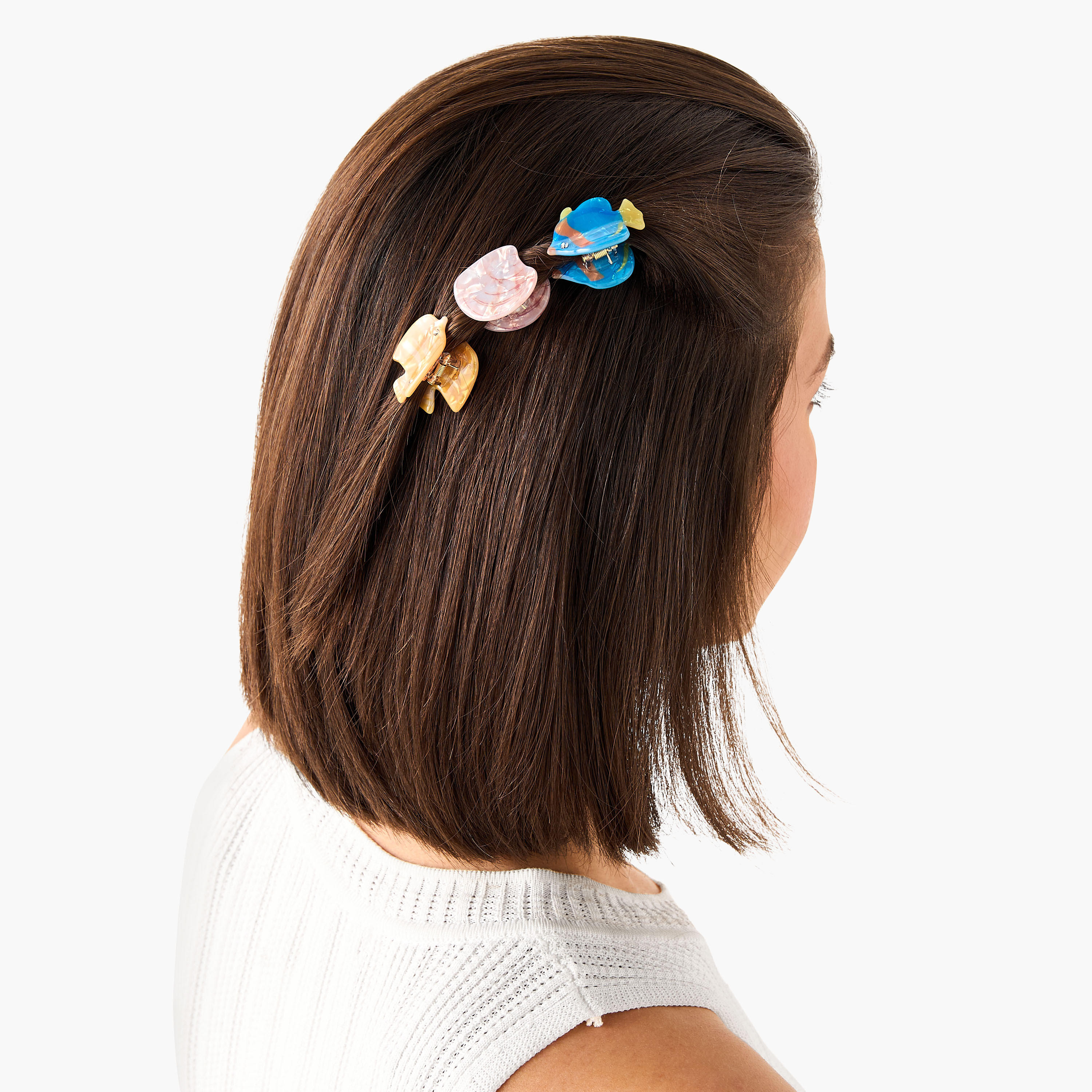 مشبك شعر على شكل سمكة - طقم من 6 قطع-women-hairaccessories-clamps-image-2