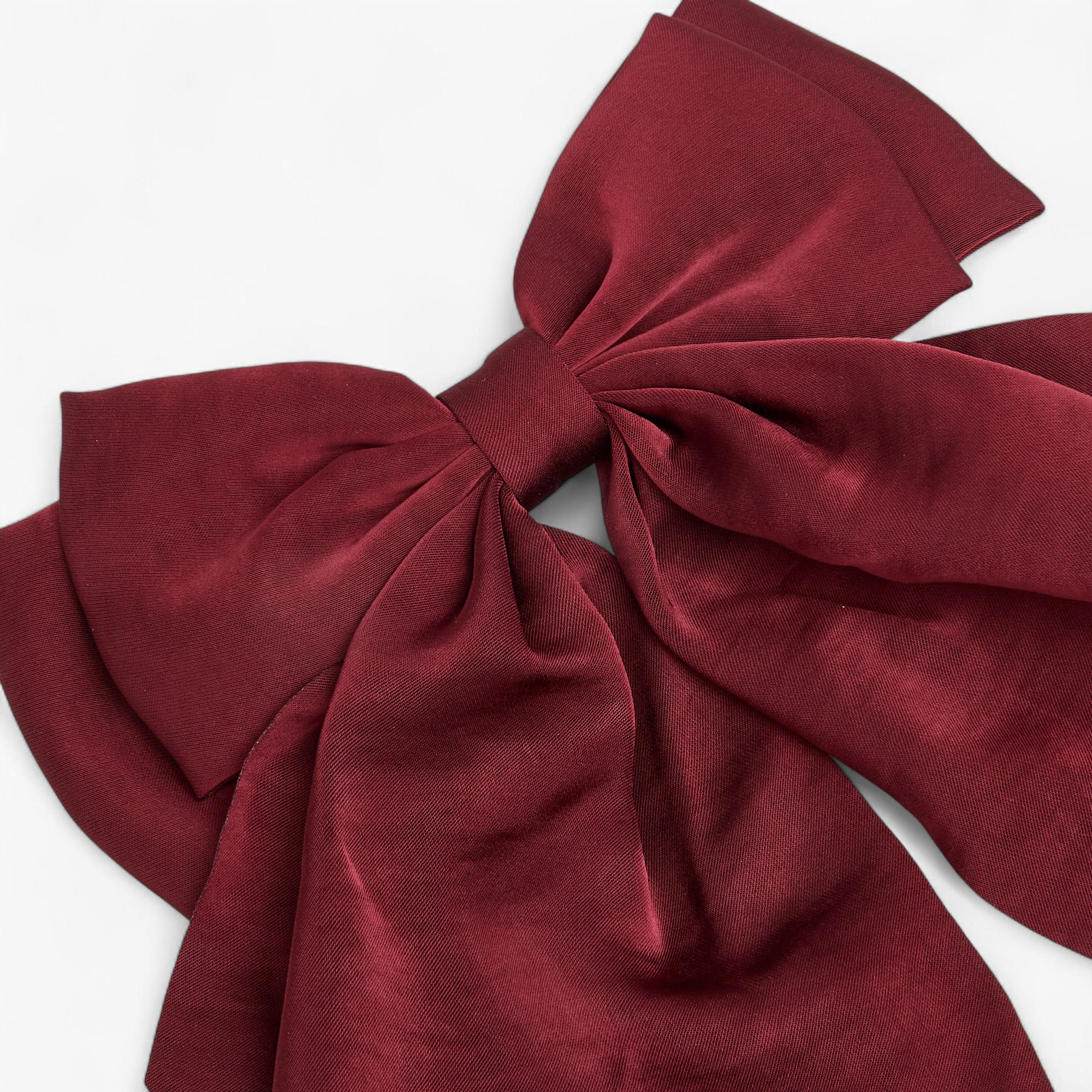 Satin Bow Accent Barrette Hair Clip-women-hairaccessories-clips-image-3