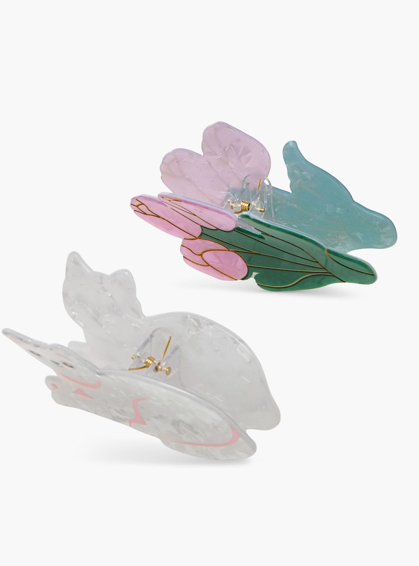 مشابك شعر بتصاميم متنوعة - طقم من قطعتين-women-hairaccessories-clamps-image-4