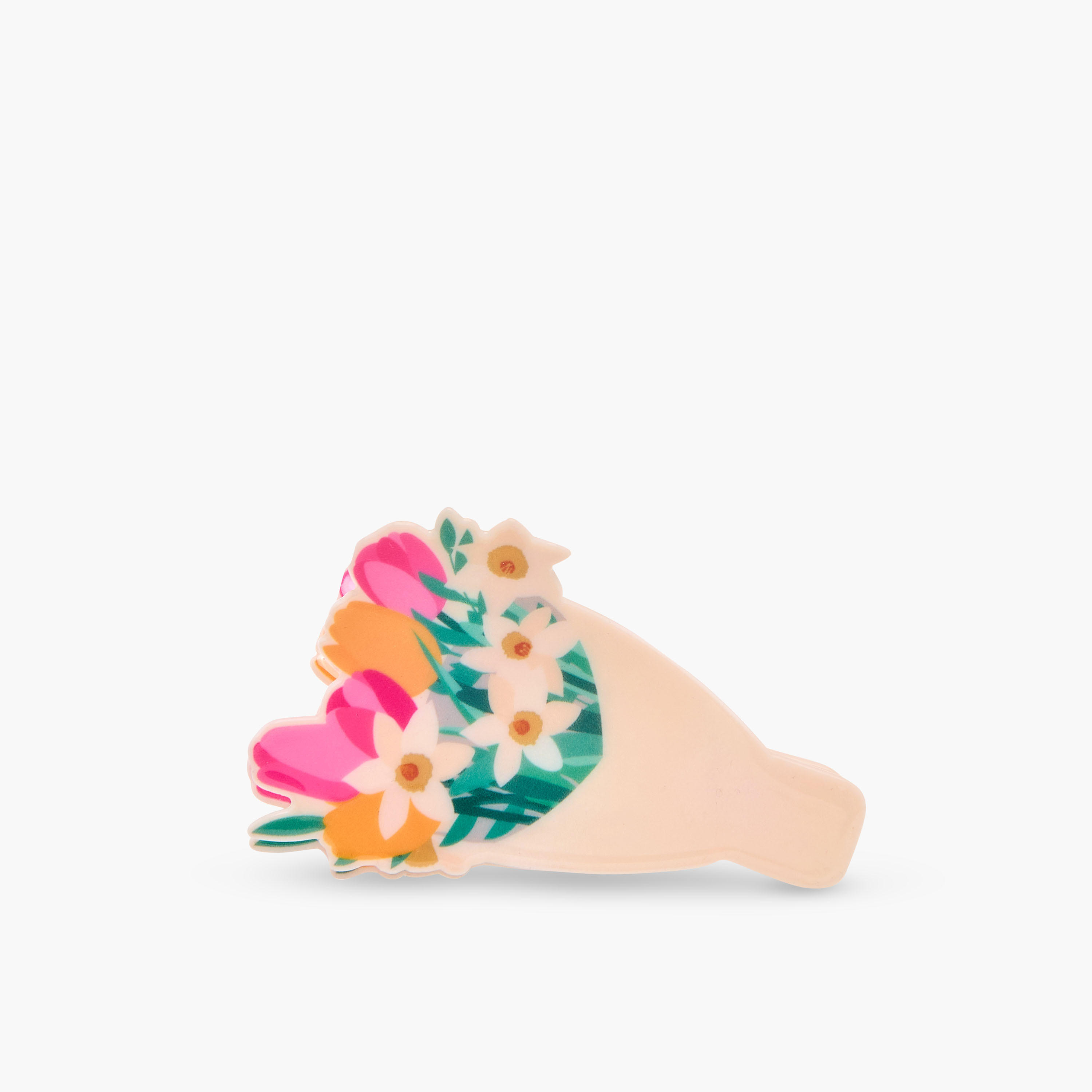 Flower Print Hair Clamp-women-hairaccessories-clamps-image-1