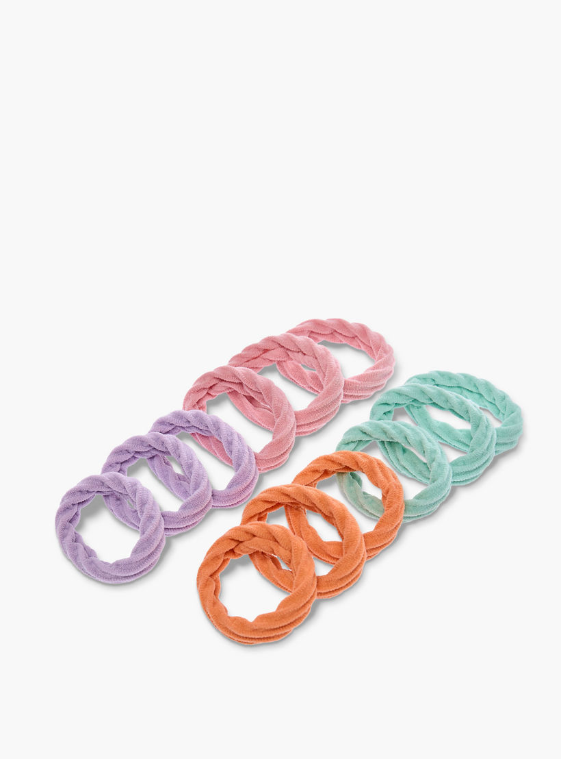 طقم ربطات شعر بارزة الملمس عدد 12 من جلوو-women-hairaccessories-scrunchies-image-2