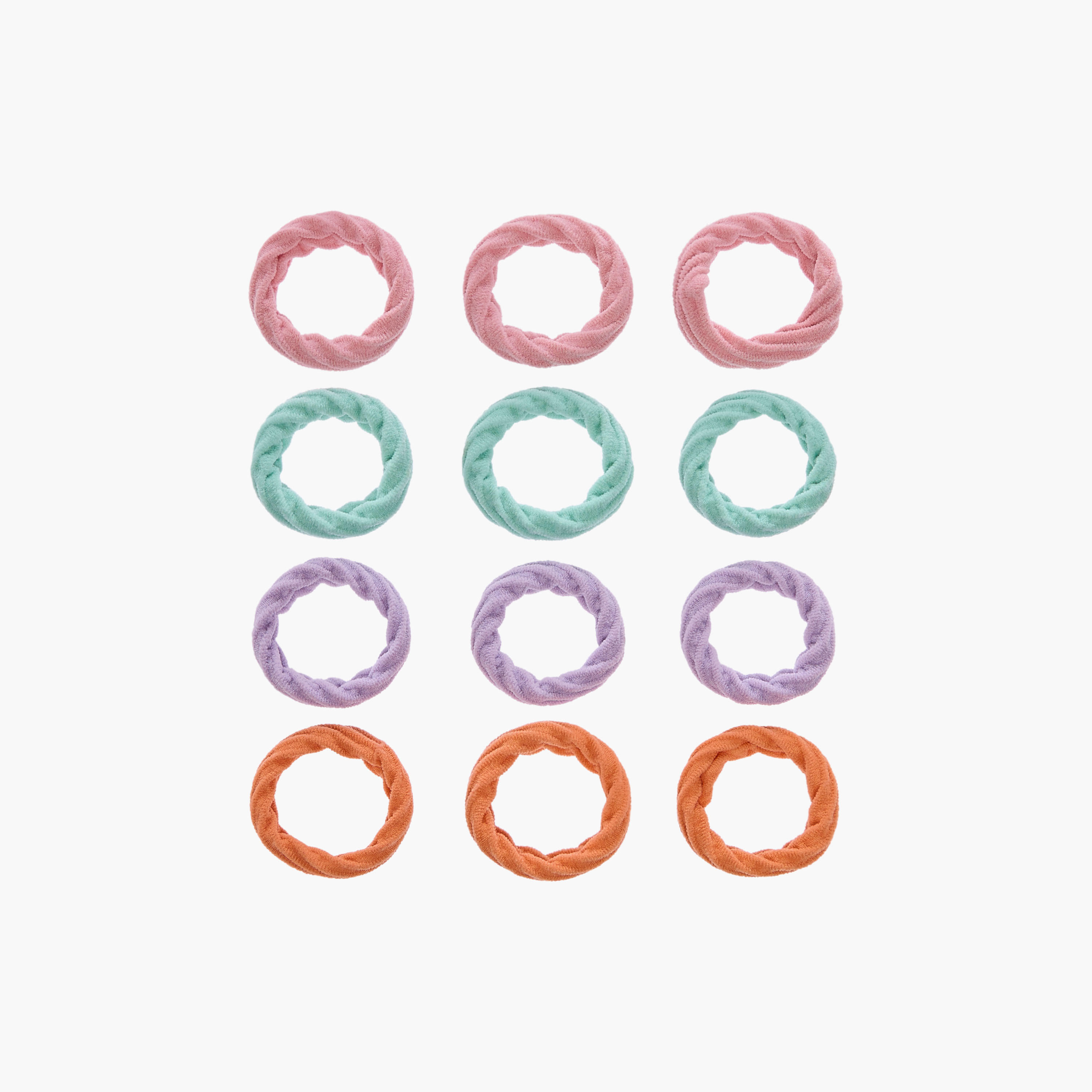 طقم ربطات شعر بارزة الملمس عدد 12 من جلوو-women-hairaccessories-scrunchies-image-3
