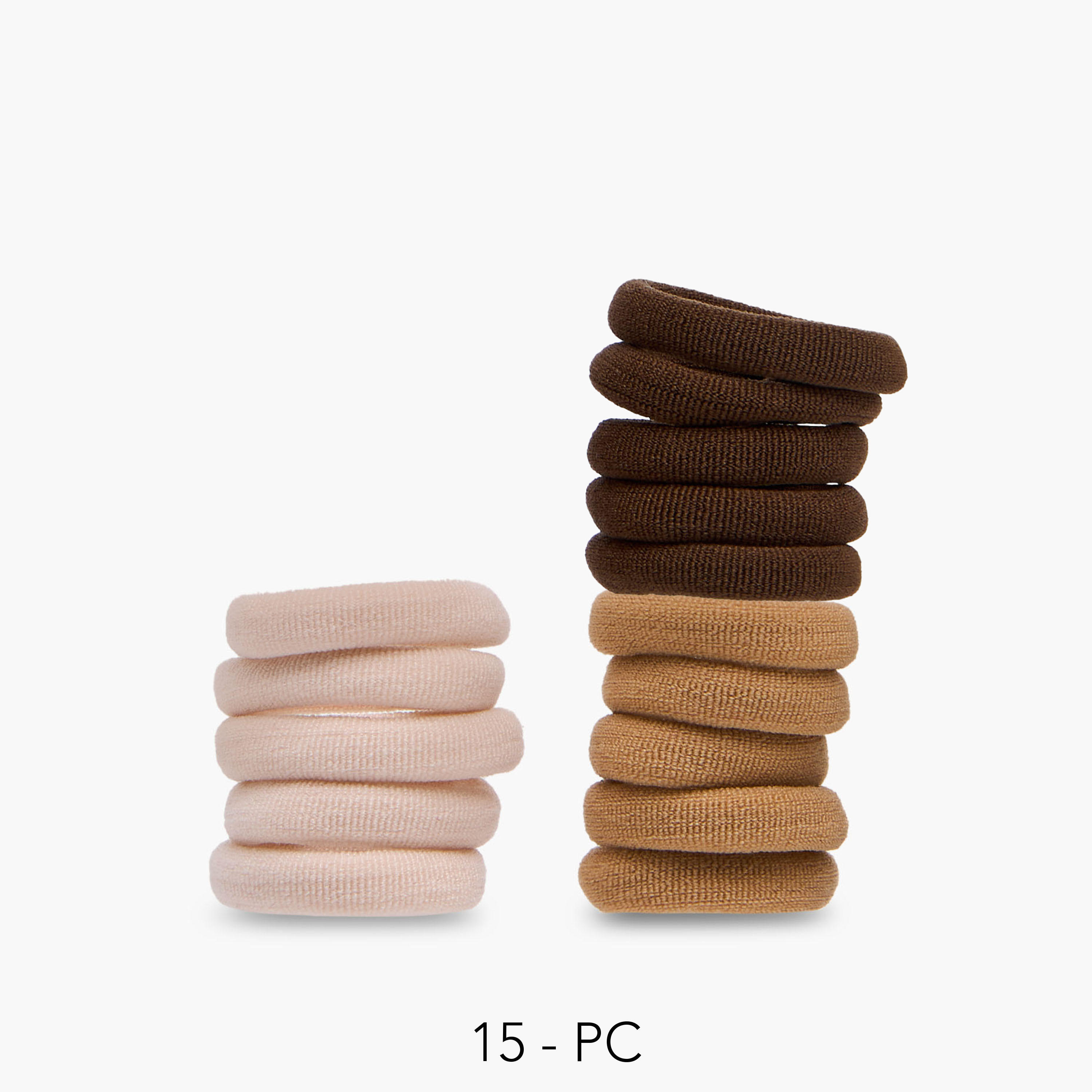 طقم ربطات شعر 15 قطعة متنوعة من جلو-women-hairaccessories-scrunchies-image-1