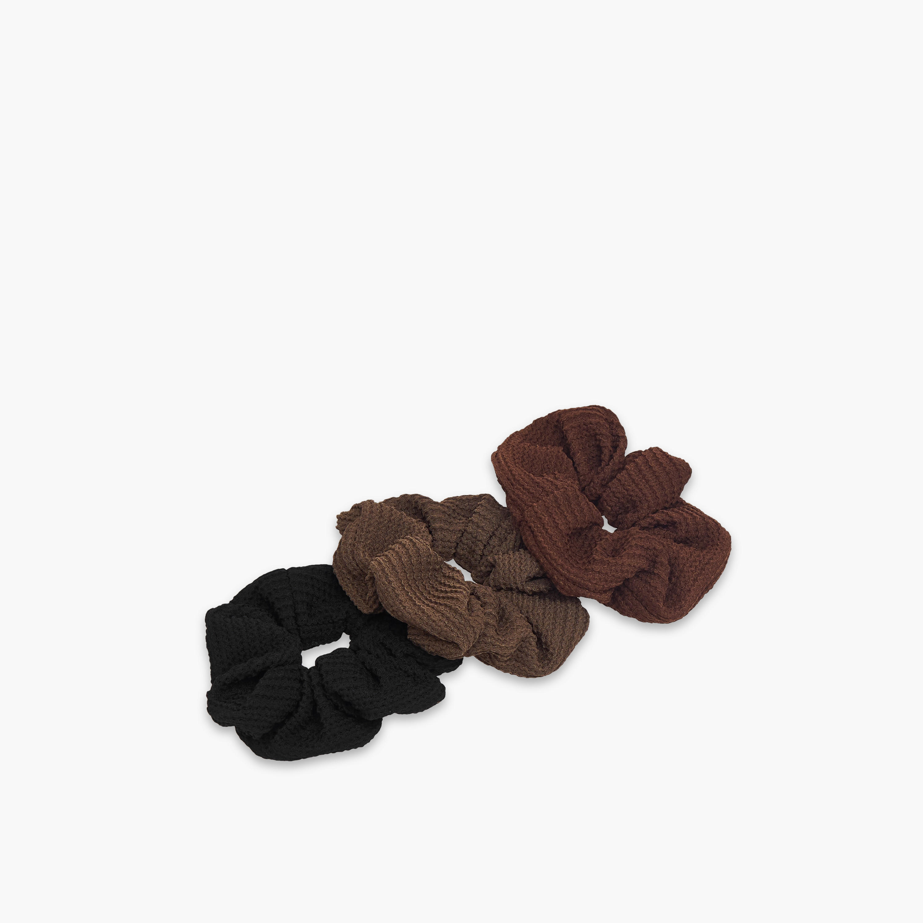 Set of 3 - Gloo Textured Scrunchie-women-hairaccessories-image-2
