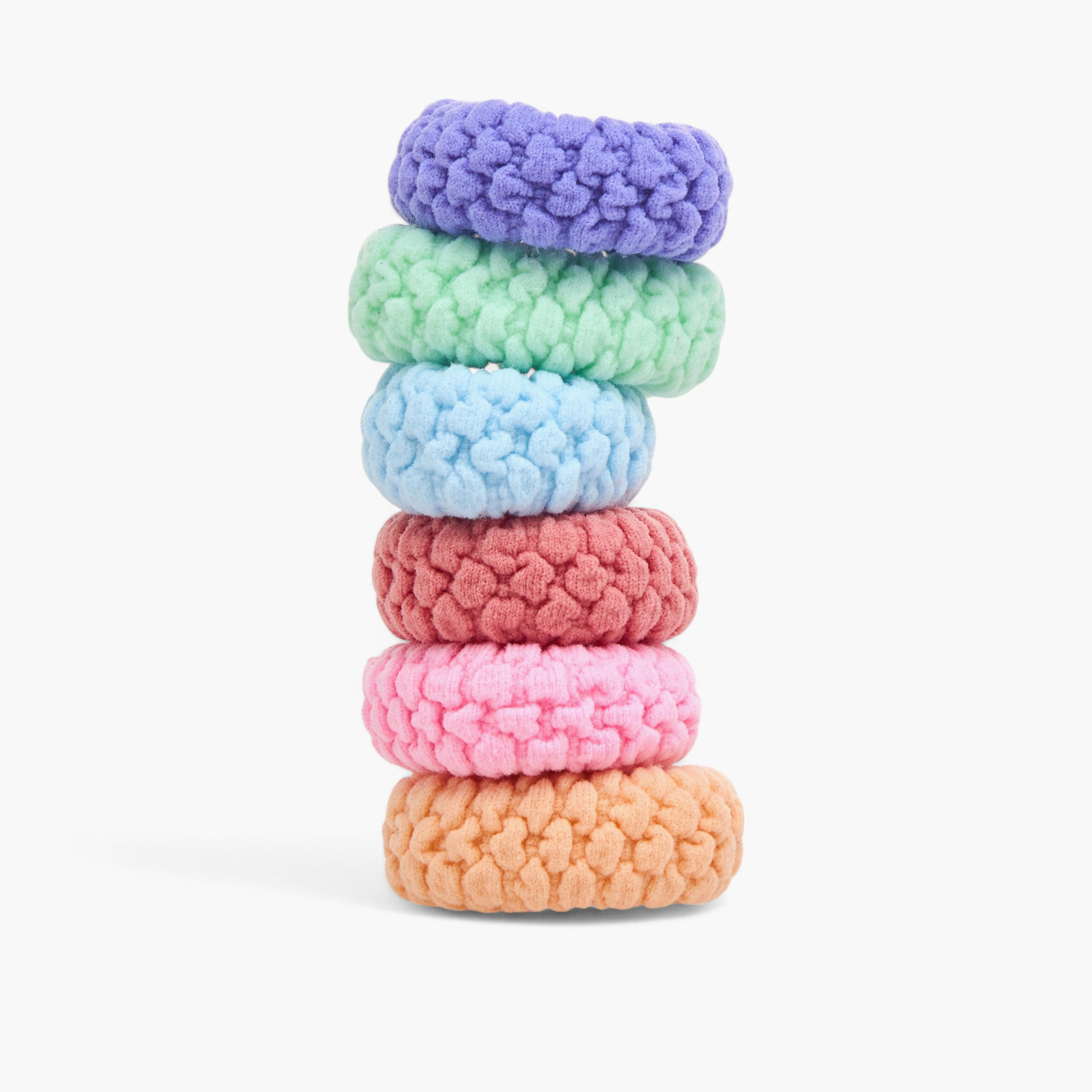 ربطة شعر بارزة الملمس - مجموعة من 6-women-hairaccessories-image-2