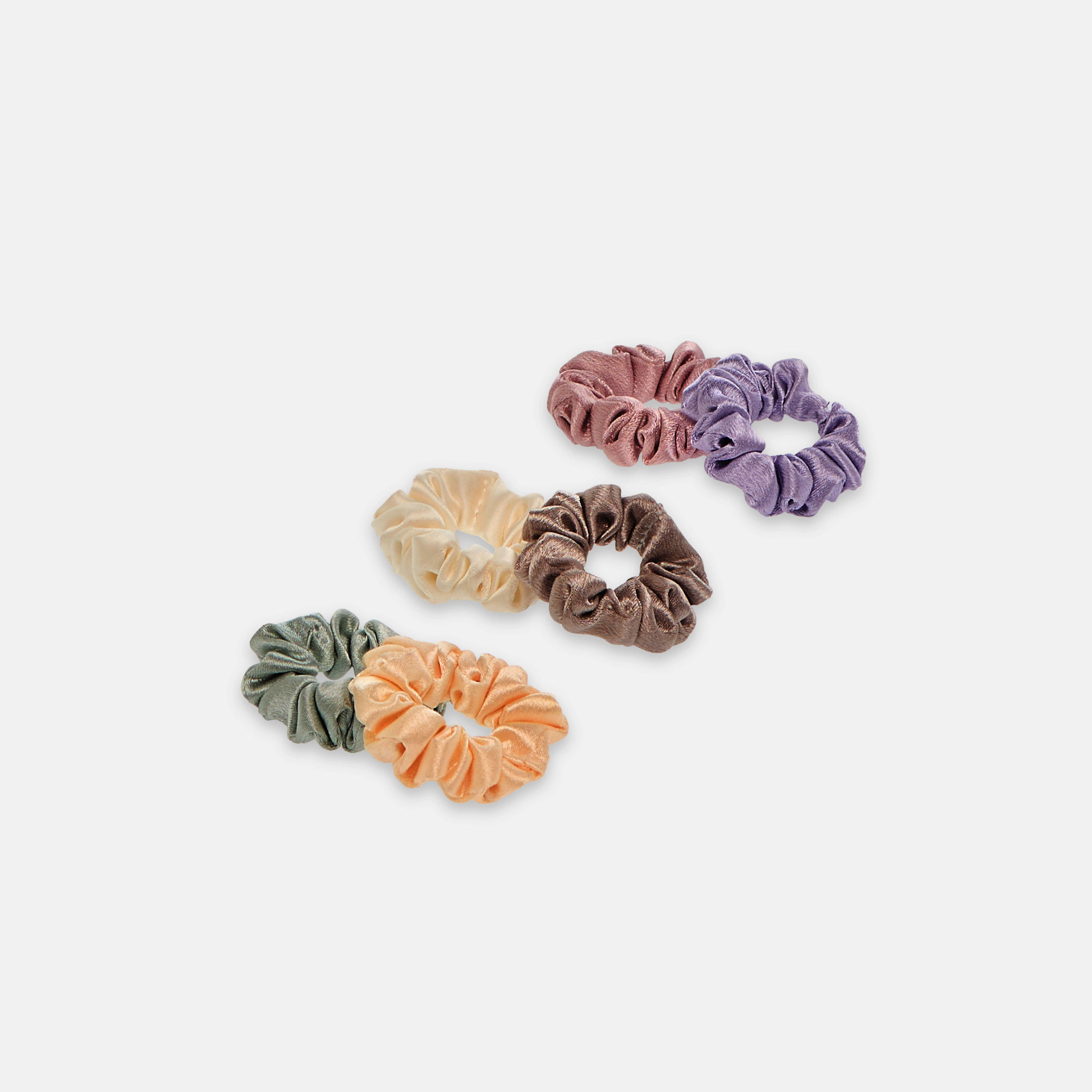 ربطات سكرانشي ستان من جلو - طقم 6 قطع-women-hairaccessories-scrunchies-image-3