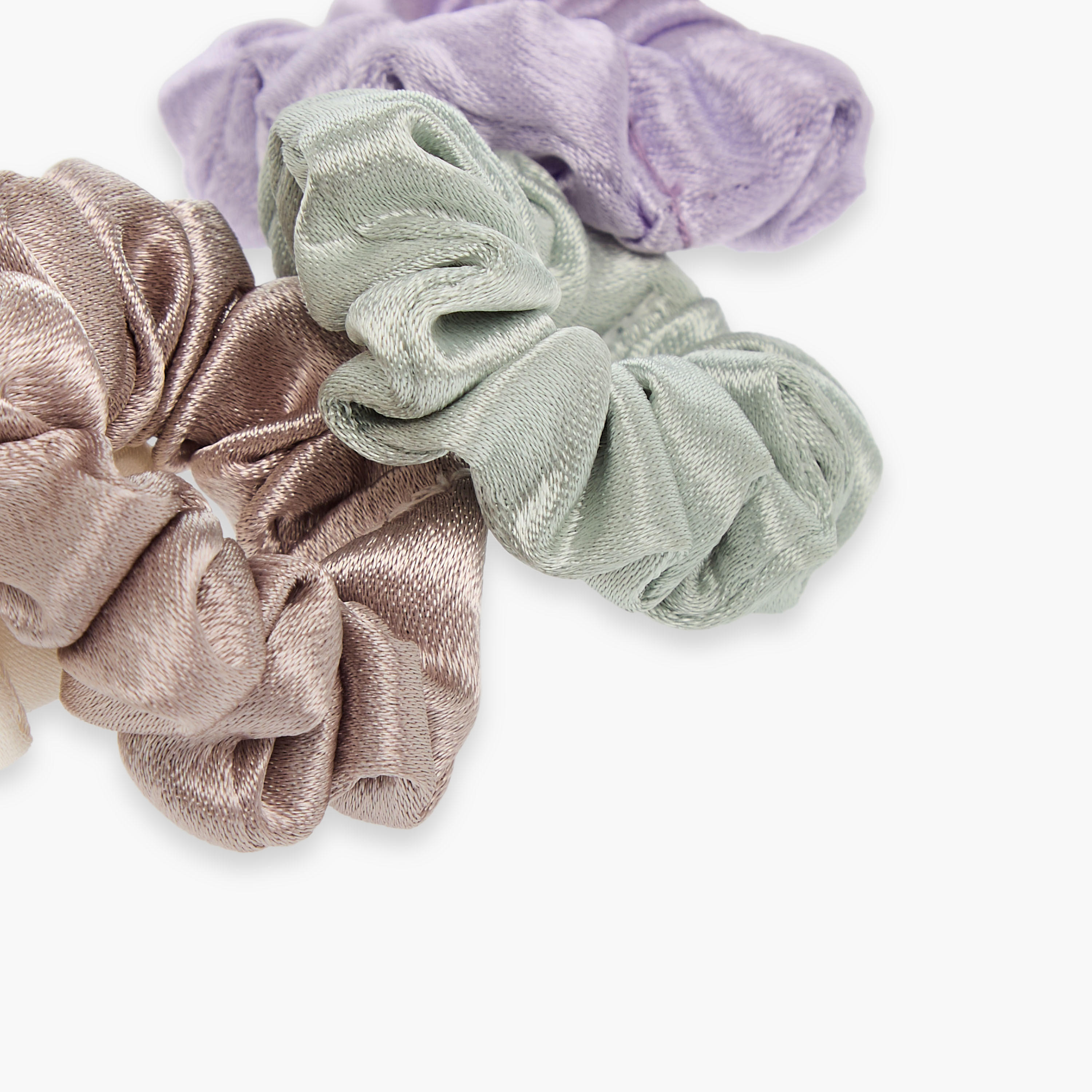 ربطات سكرانشي ستان من جلو - طقم 6 قطع-women-hairaccessories-scrunchies-image-1