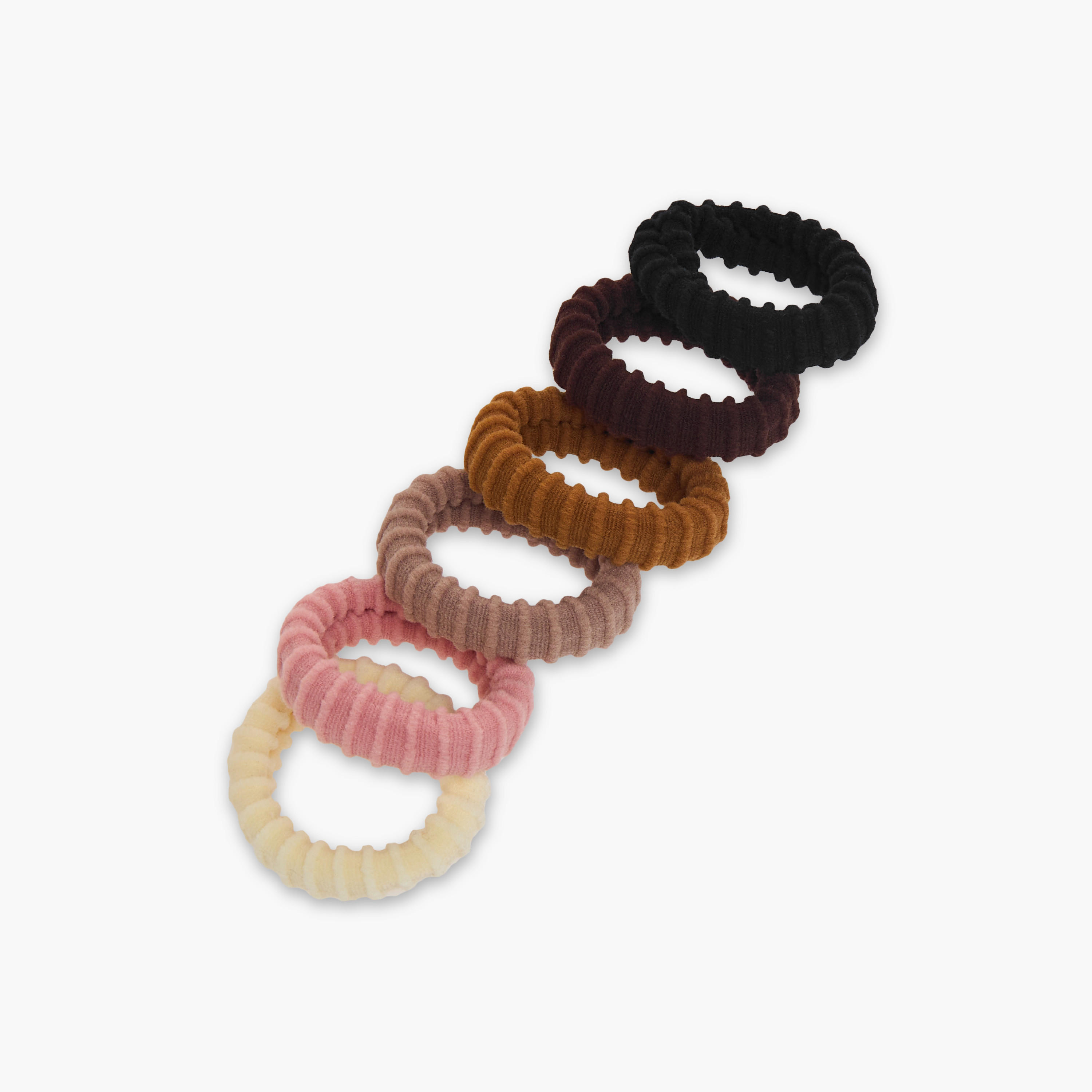 ربطات شعر بارزة الملمس من جلو - طقم 6 قطع-women-hairaccessories-image-2