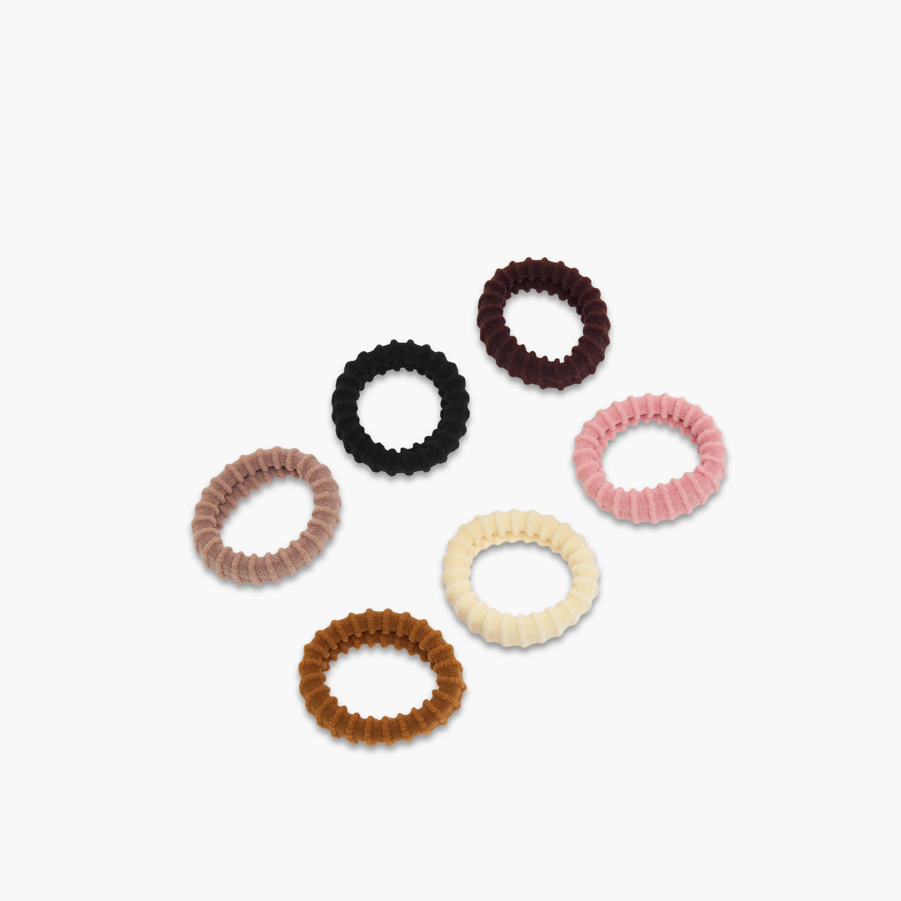 ربطات شعر بارزة الملمس من جلو - طقم 6 قطع-women-hairaccessories-image-3