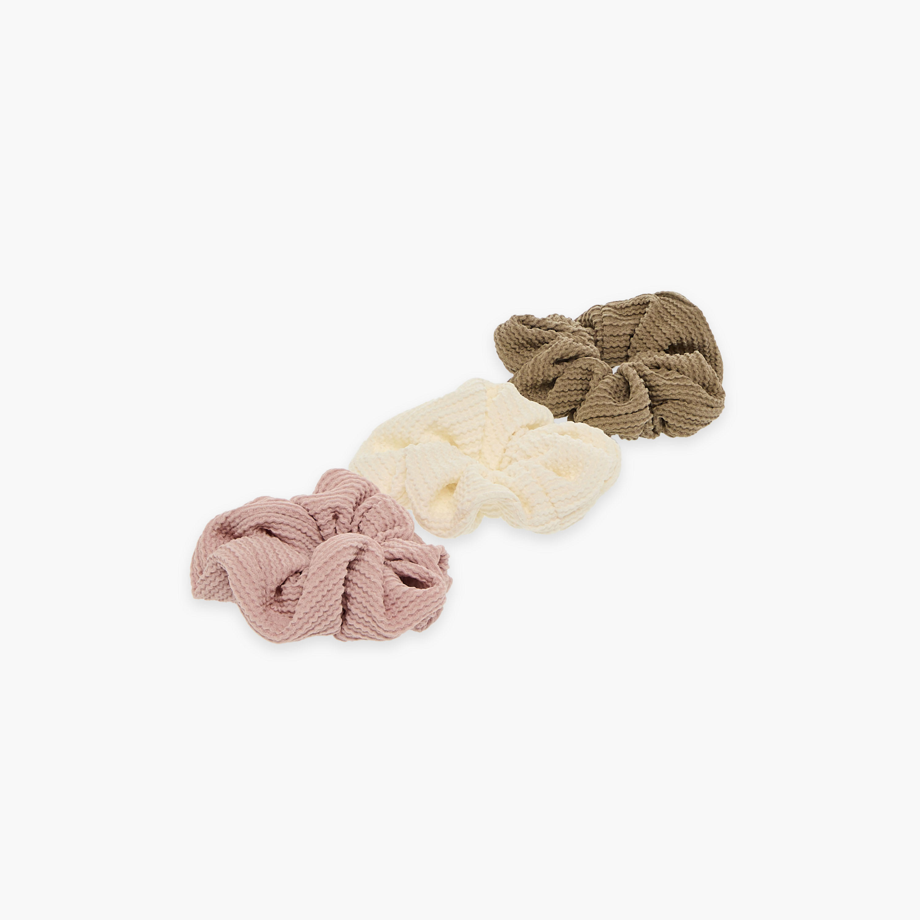 Set of 3 - Gloo Textured Scrunchie-women-hairaccessories-scrunchies-image-2