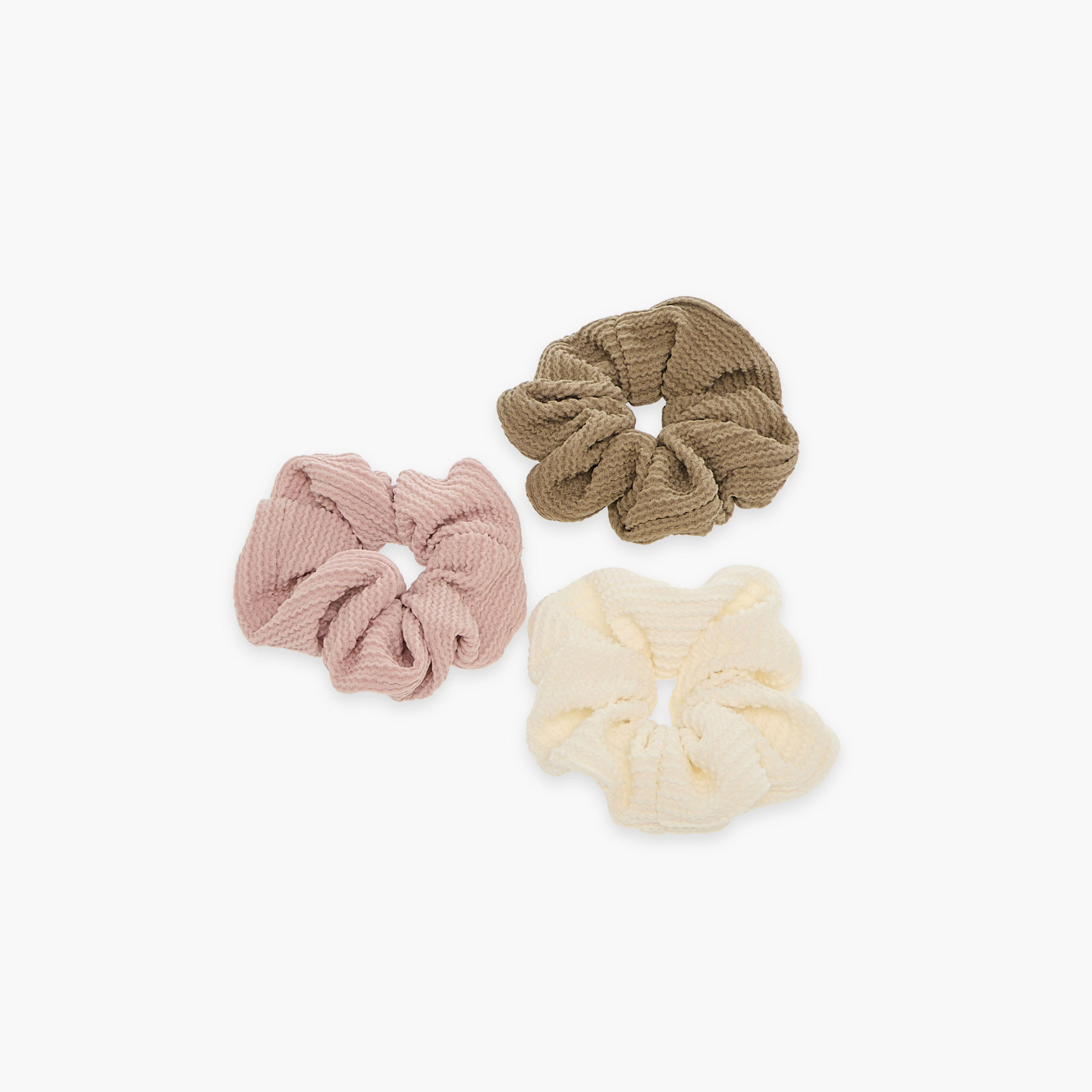 Set of 3 - Gloo Textured Scrunchie-women-hairaccessories-scrunchies-image-3