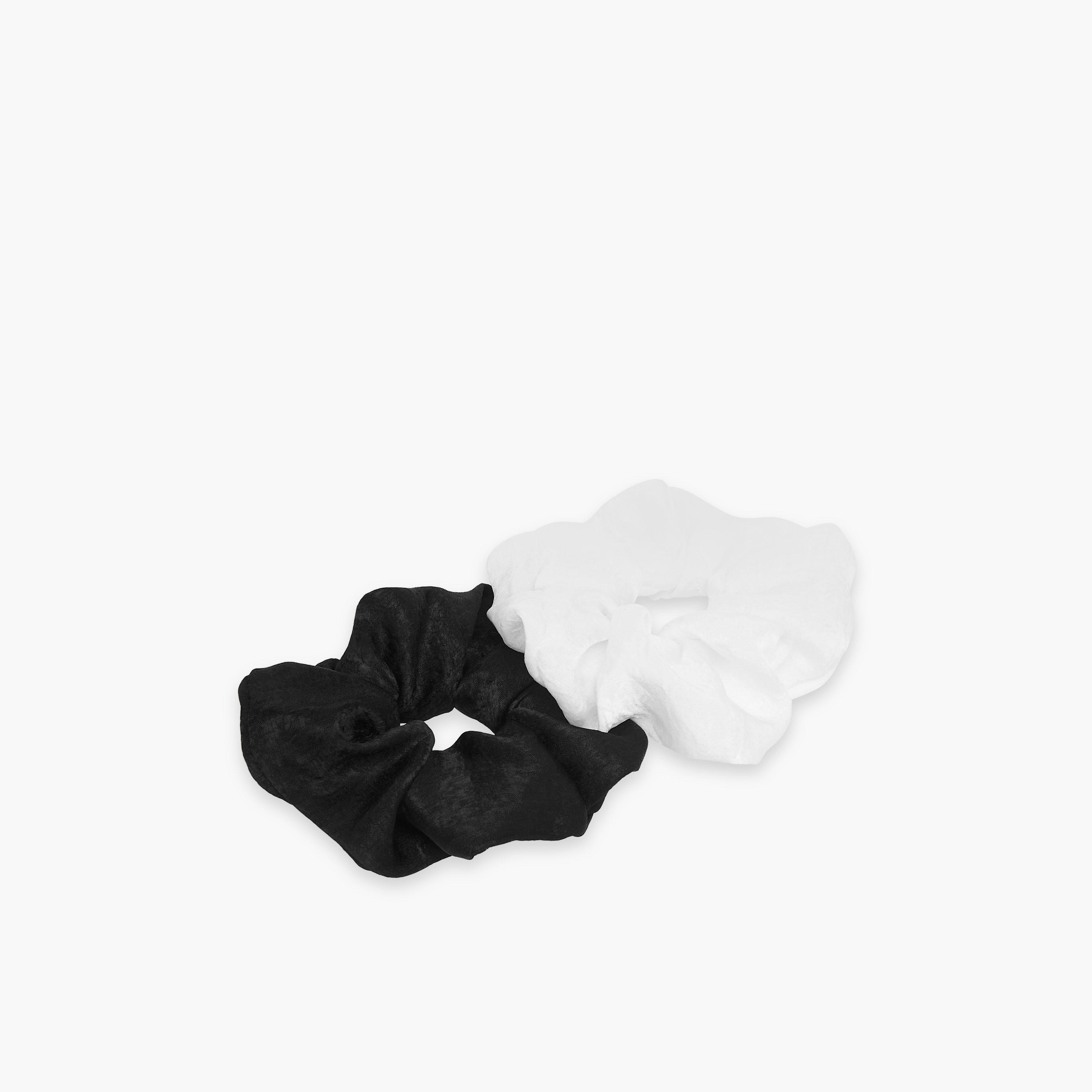 Set of 2 - Solid Hair Scrunchies-women-hairaccessories-image-2