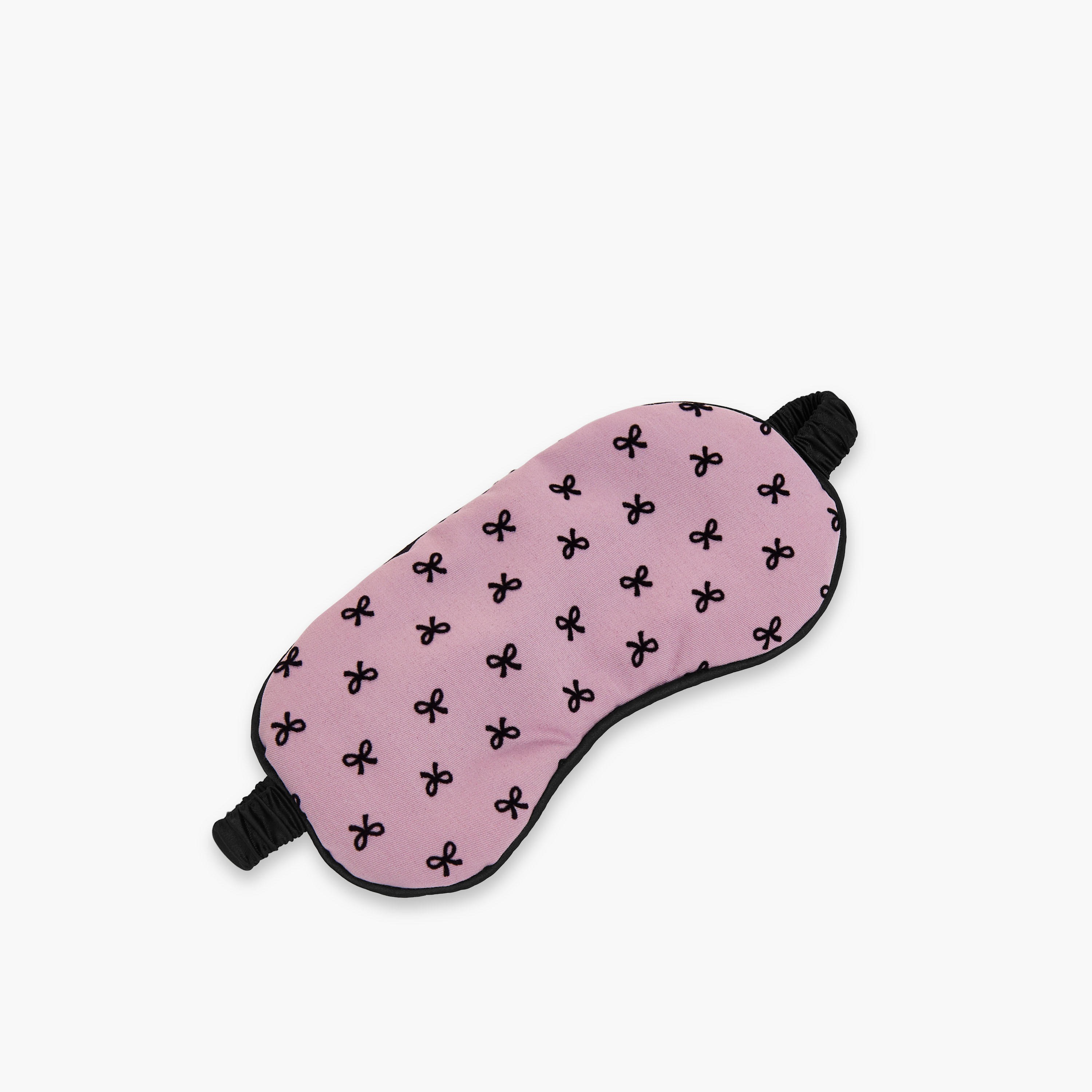 طقم ربطة سكرانشي وقناع عين بطبعات فيونكة من جلو-women-hairaccessories-image-4