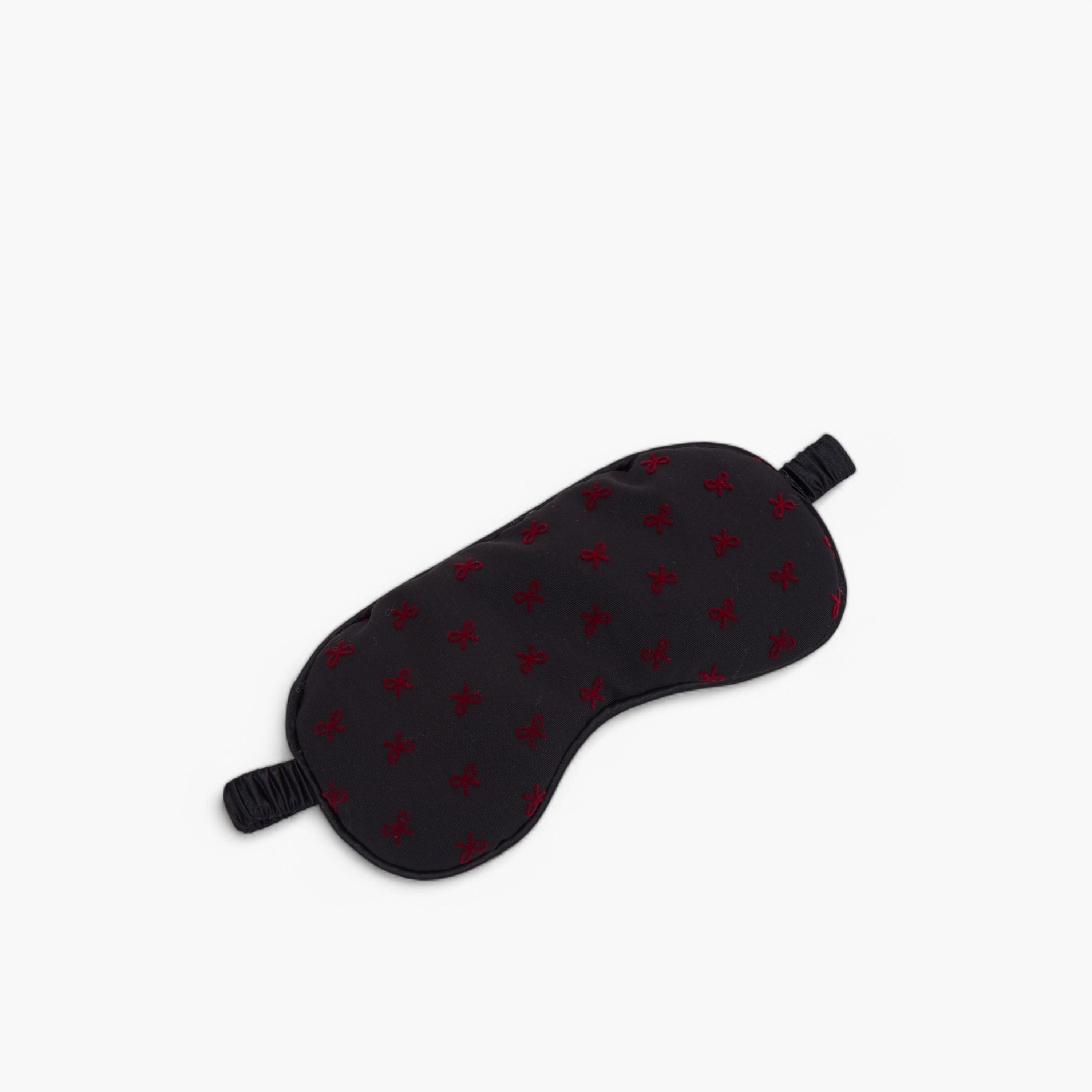 Gloo Bow Print Eye Mask and Hair Scrunchie Set-women-hairaccessories-image-2