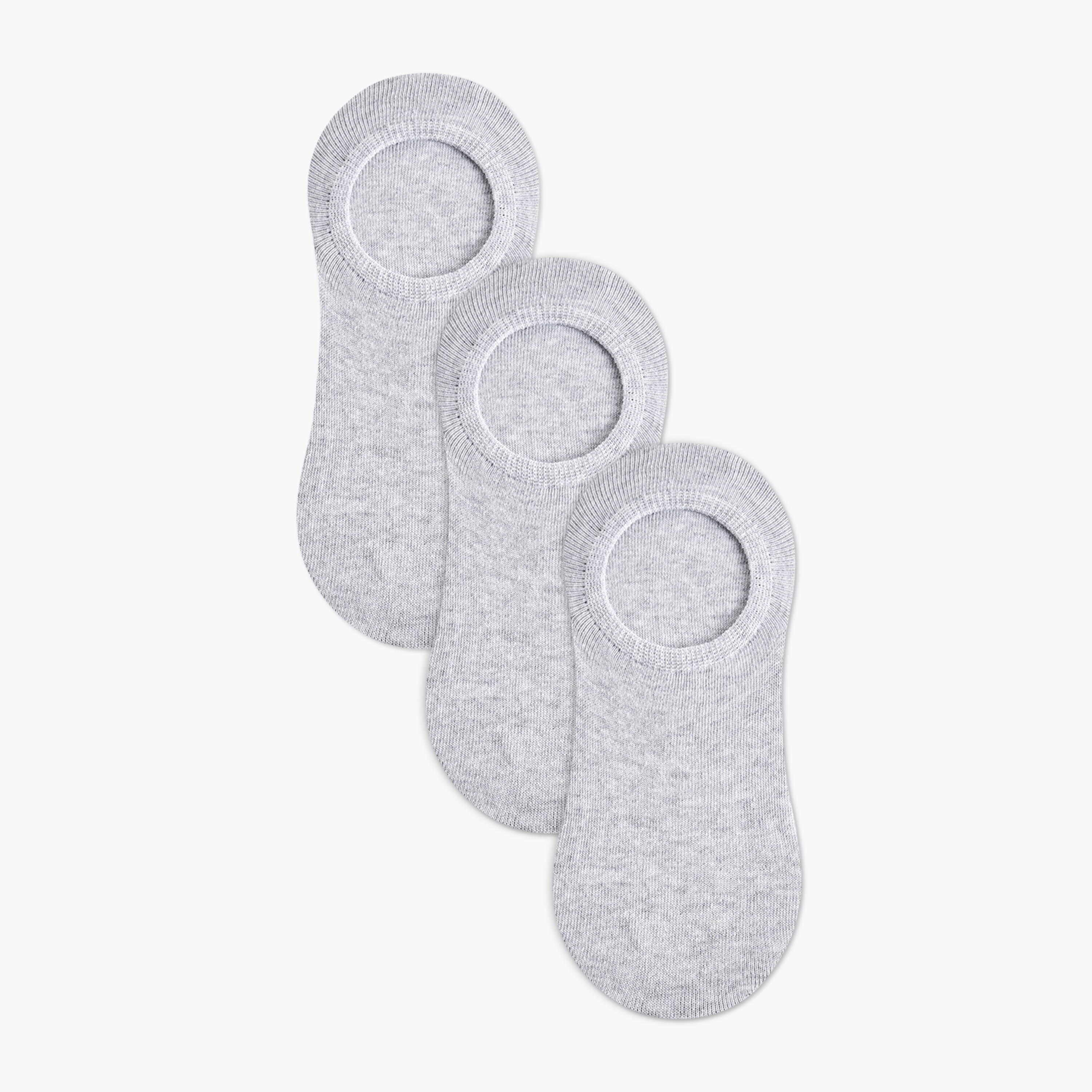 Set of 3 - Invisible Trainer Liner Socks with Antibacterial Protection-women-socksandstockings-image-1