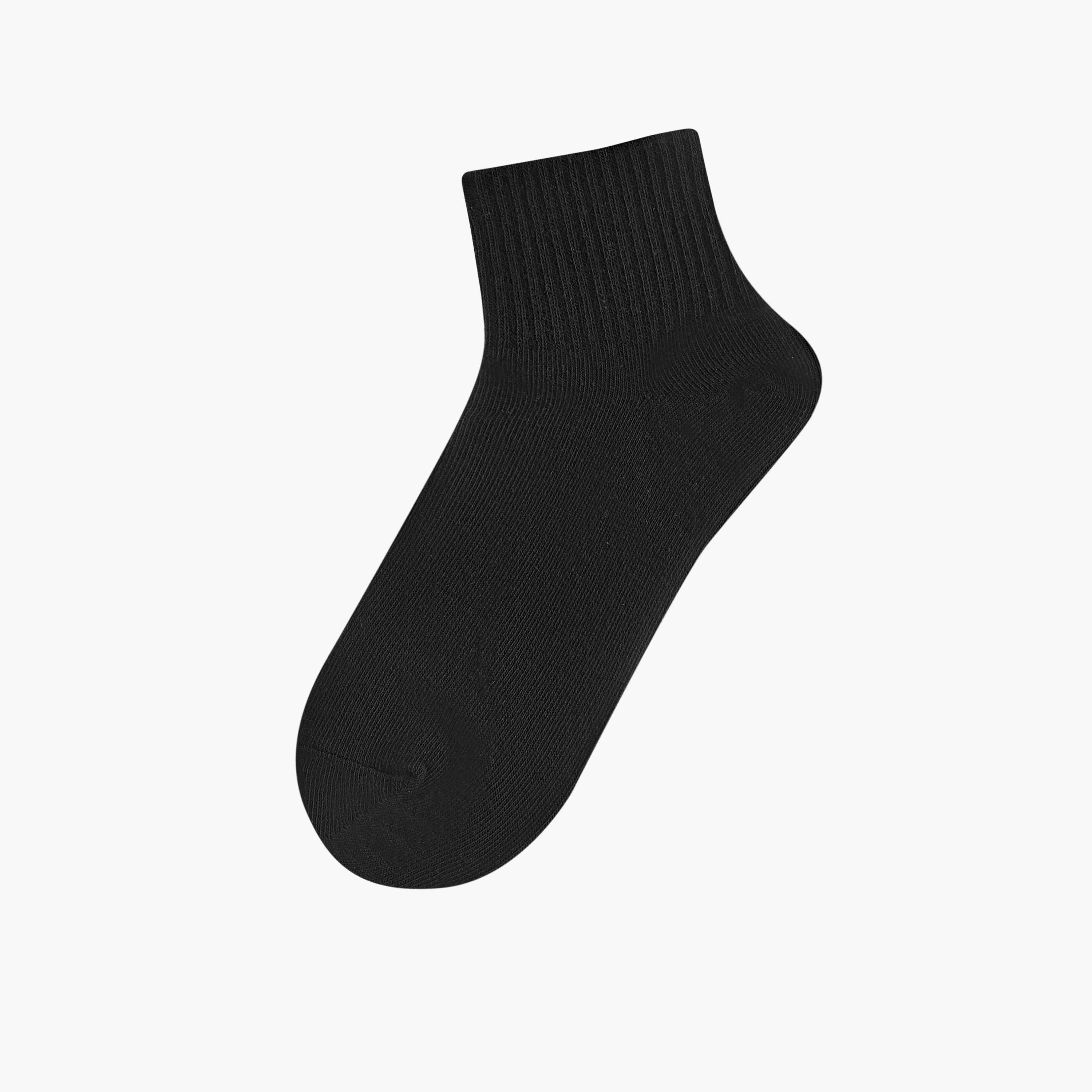 طقم جوارب مضلّعة 5 أزواج بطول متوسط وحماية من البكتيريا-women-socksandstockings-image-2
