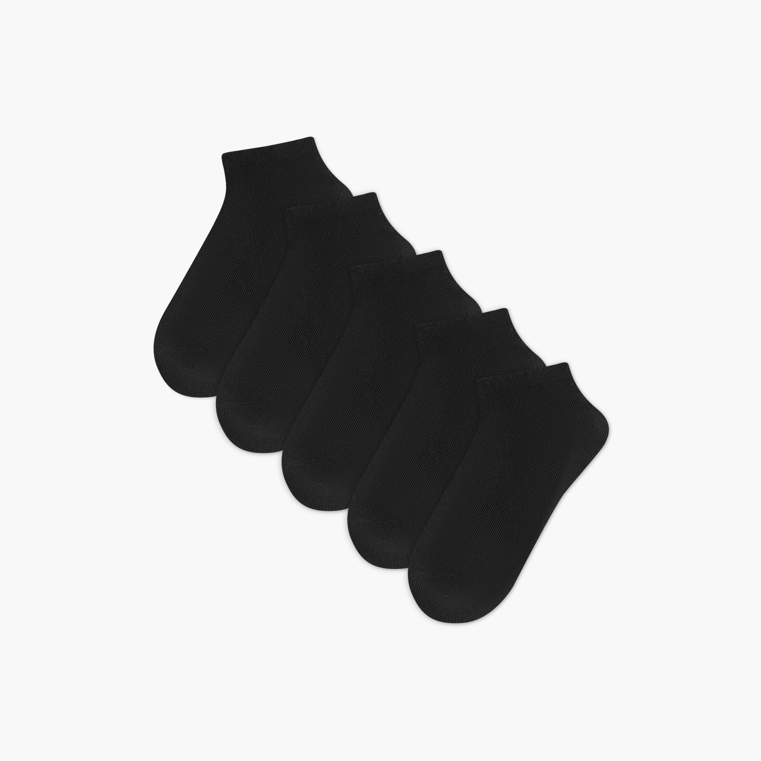 Set of 5 - Trainer Socks with Antibacterial Protection-women-socksandstockings-image-1
