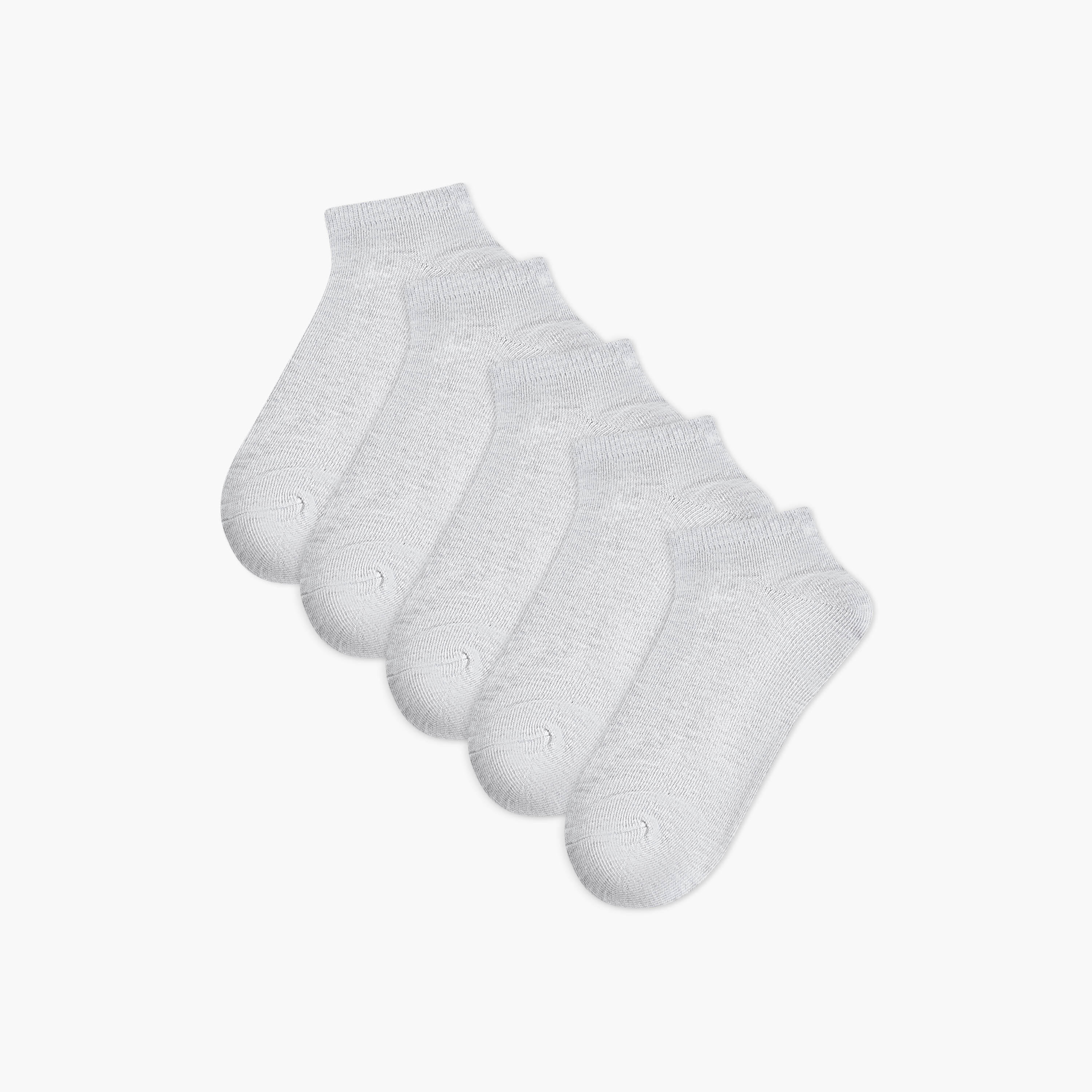 Set of 5 - Trainer Socks with Antibacterial Protection-women-socksandstockings-image-1