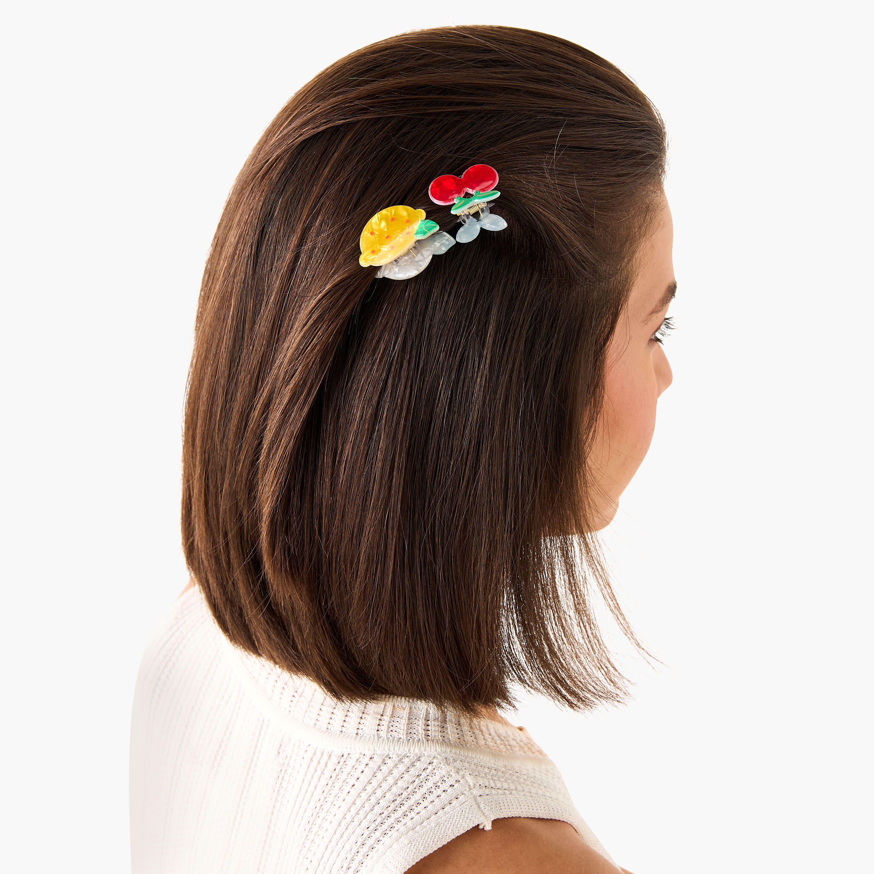 مشابك شعر بتصيم فواكه - طقم من 4 قطع-women-hairaccessories-clamps-image-2
