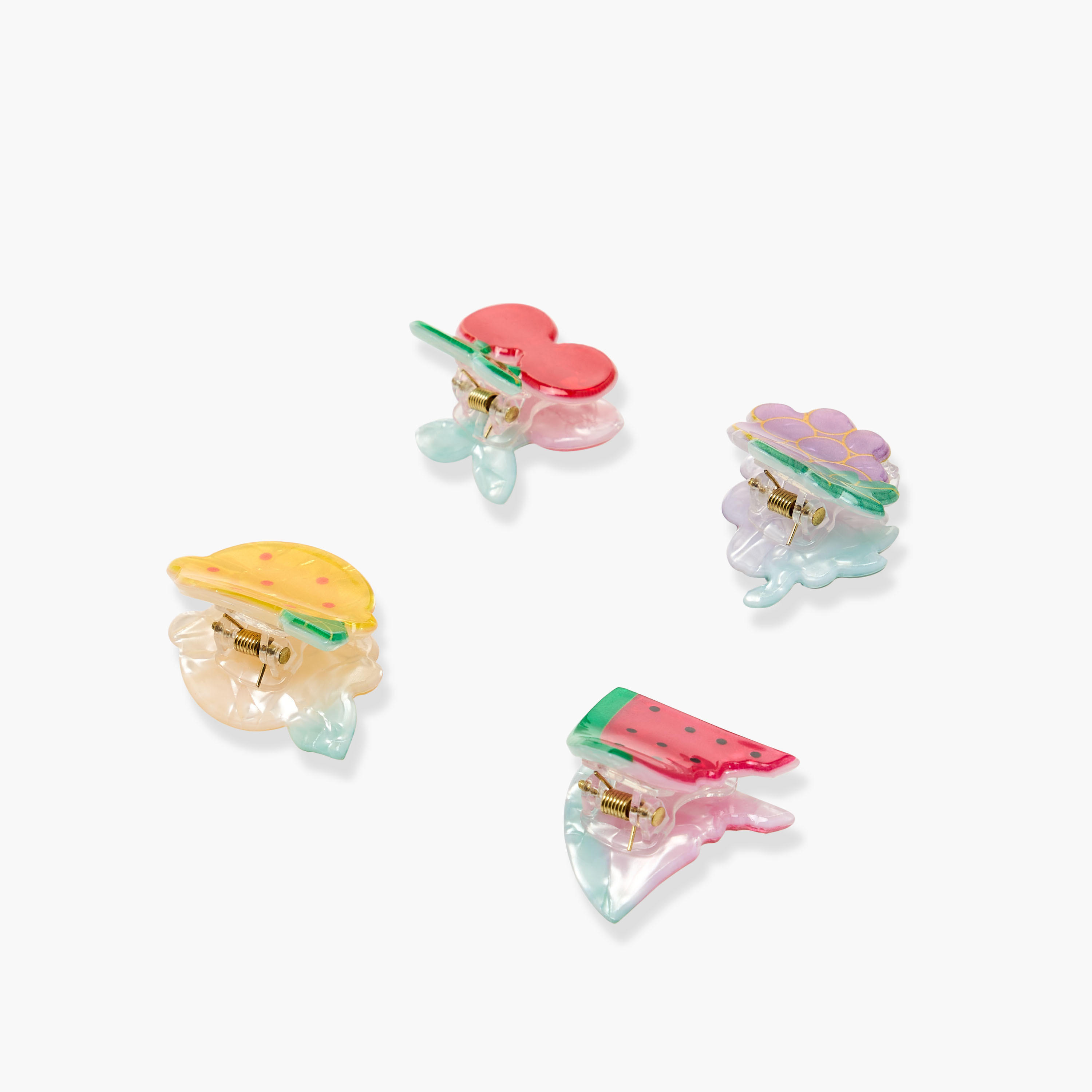 مشابك شعر بتصيم فواكه - طقم من 4 قطع-women-hairaccessories-clamps-image-7