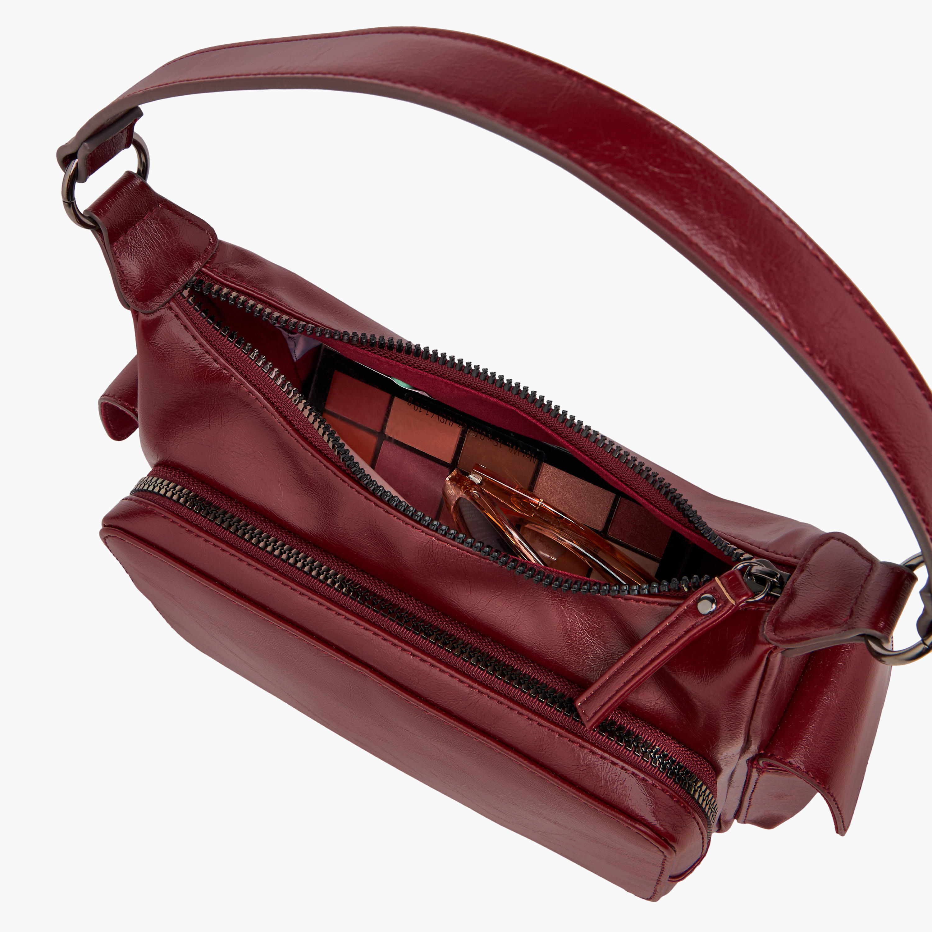 شنطة كتف بحزام قابل للفصل وجيوب متعددة-women-bagsandwallets-handbags-image-1