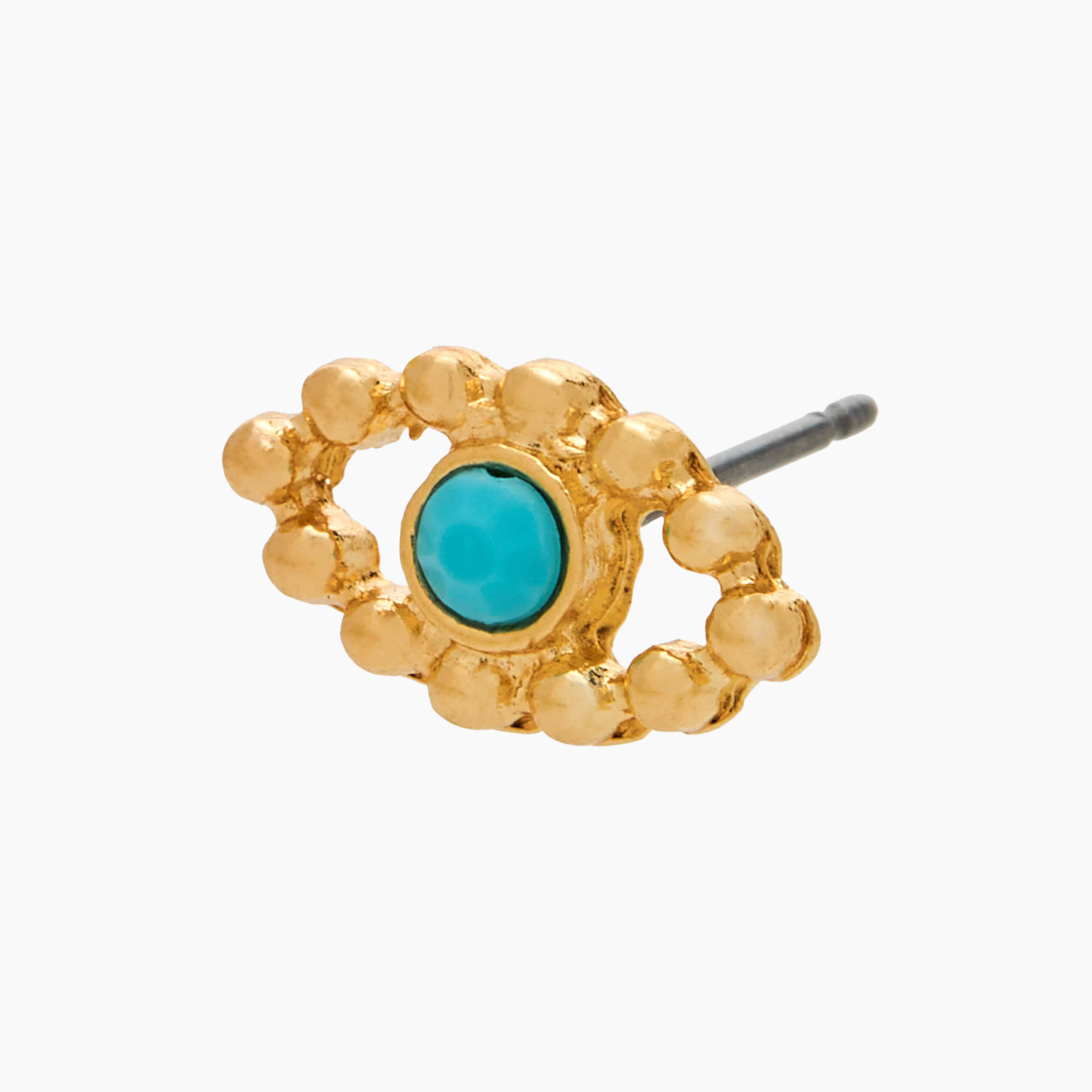 حلقان مرصعة متنوعة بلون ذهبي ومكبس إغلاق خلفي من جلو - عبوة 12 زوج-women-watchesandjewellery-jewellery-earrings-image-4