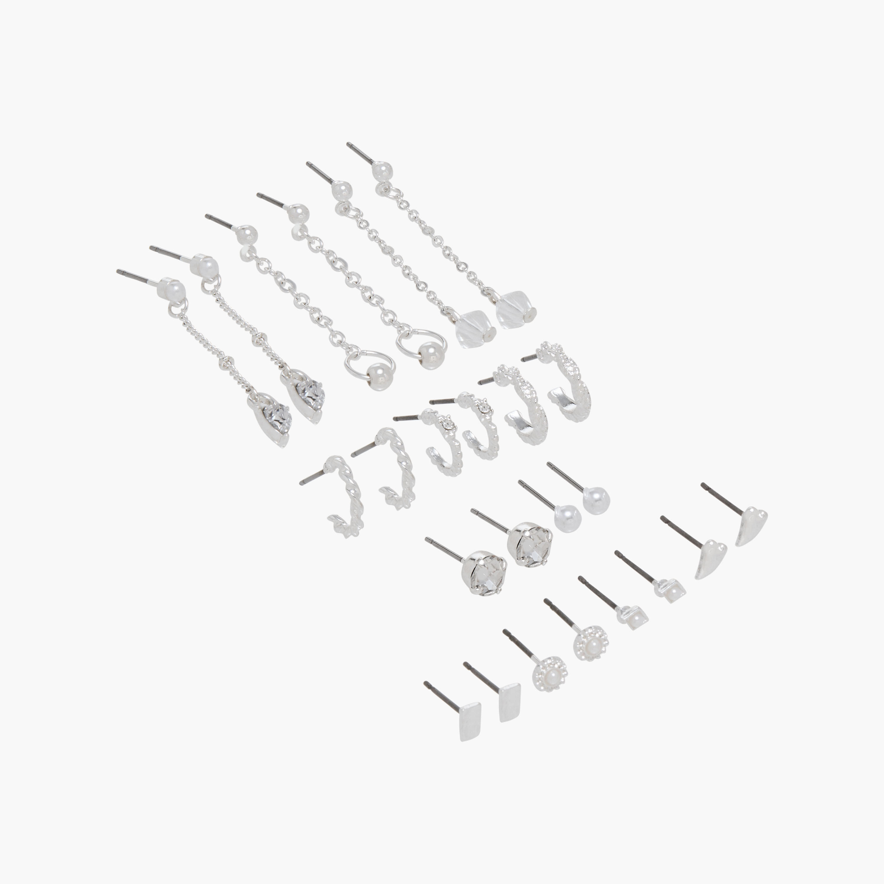 Set of 12 - Assorted Earrings with Pushback Closure-women-watchesandjewellery-jewellery-earrings-image-2